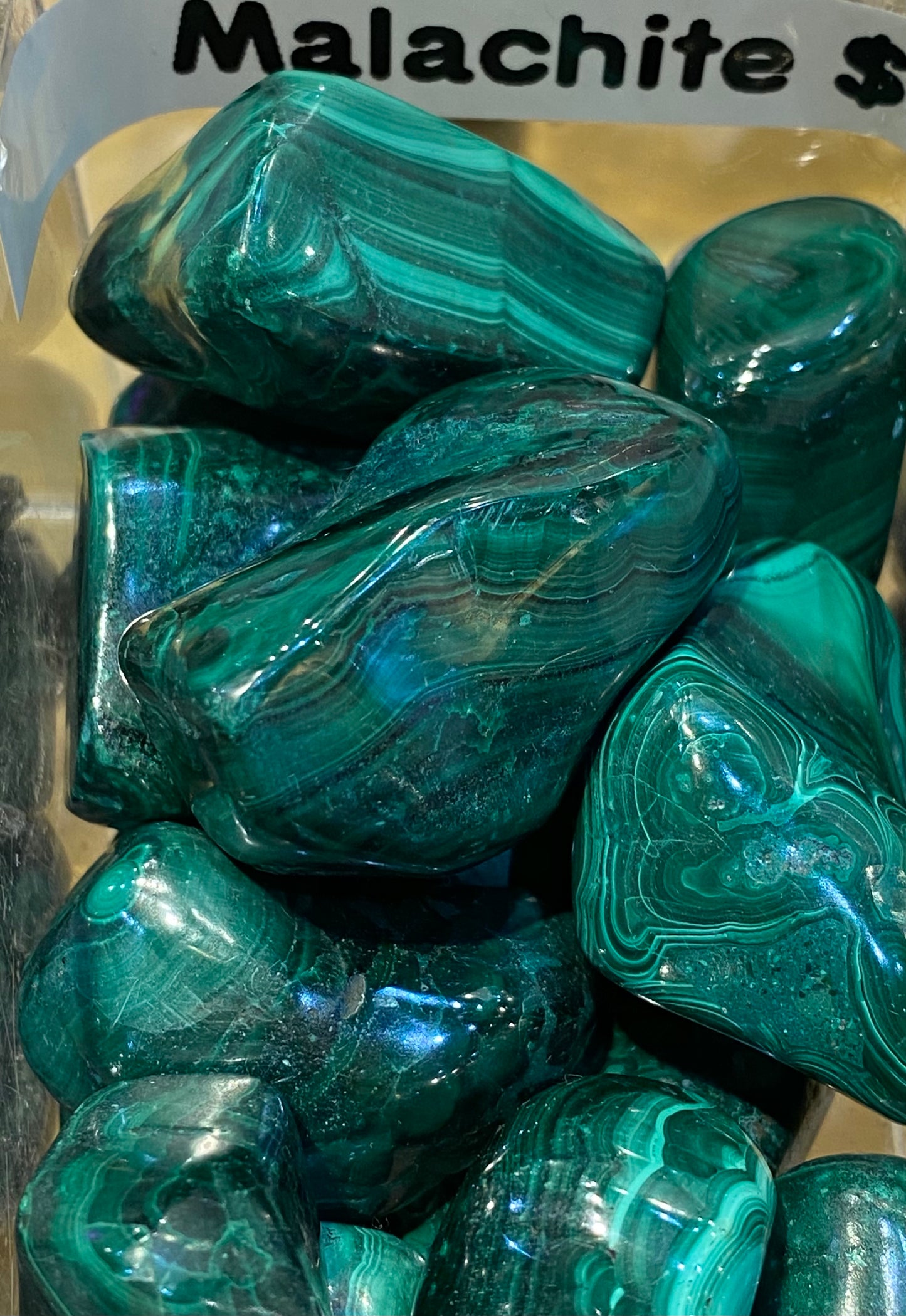 Malachite Tumbled Stones Healing Lotus Shop