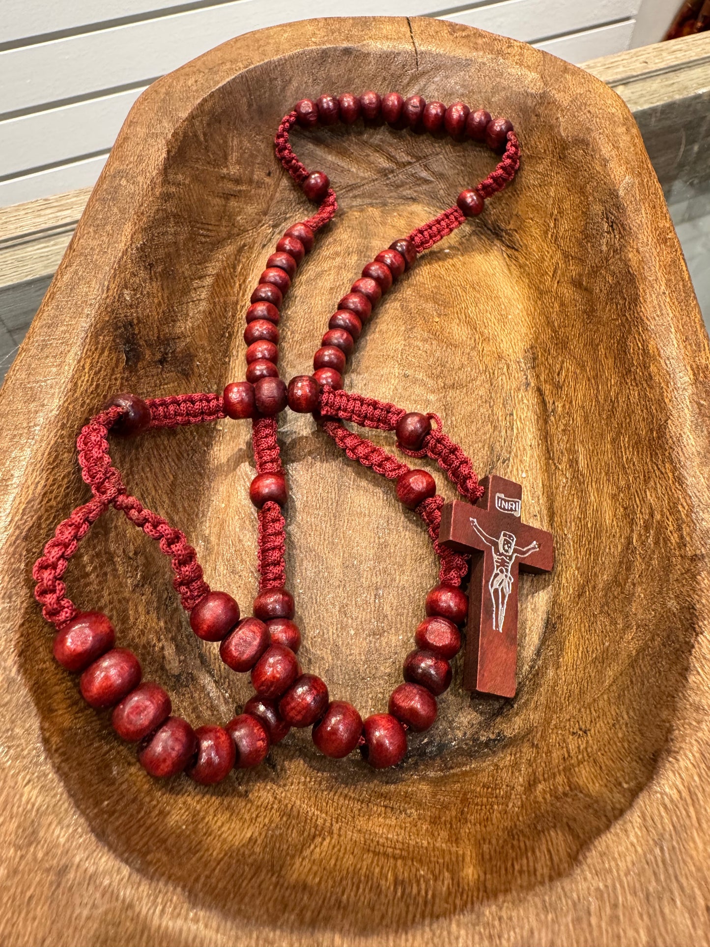 Sacred Shield Rosewood Rosary – A Grounding Prayer Tool for Protection & Peace