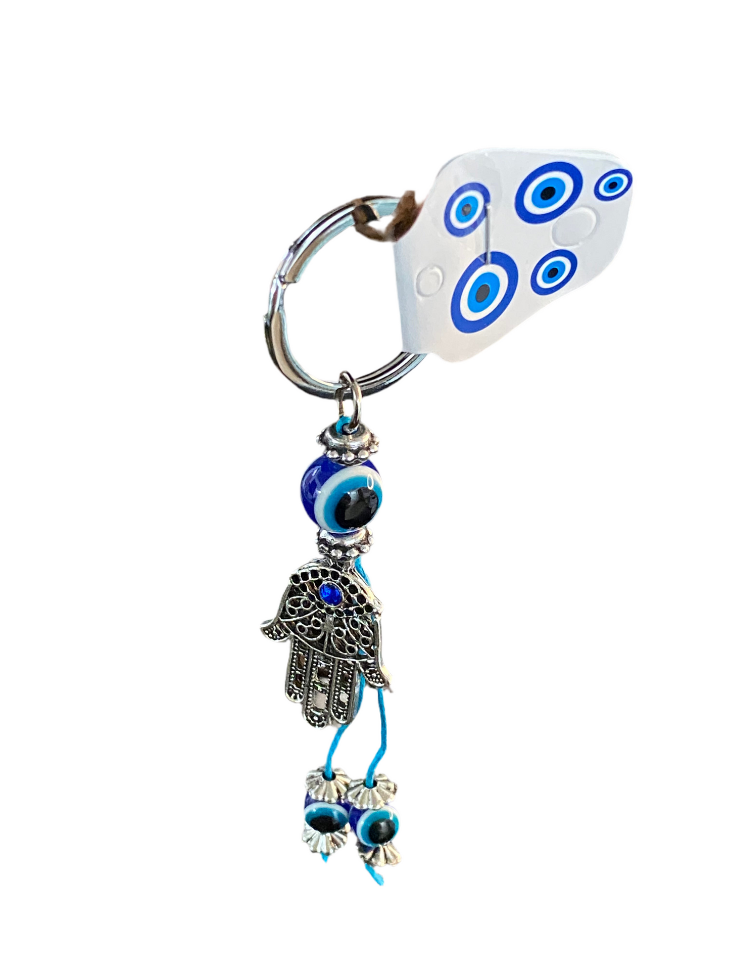 Hamsa Evil Eye Keychain