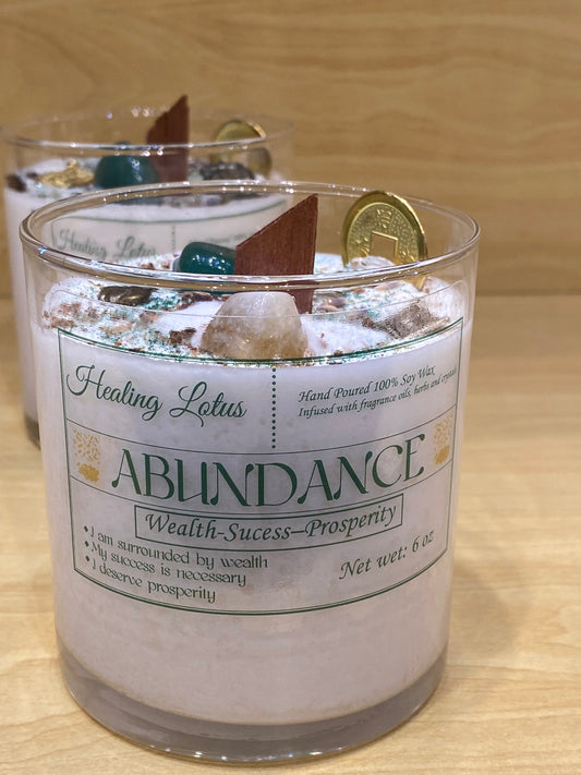 Healing Lotus Abundance Candle