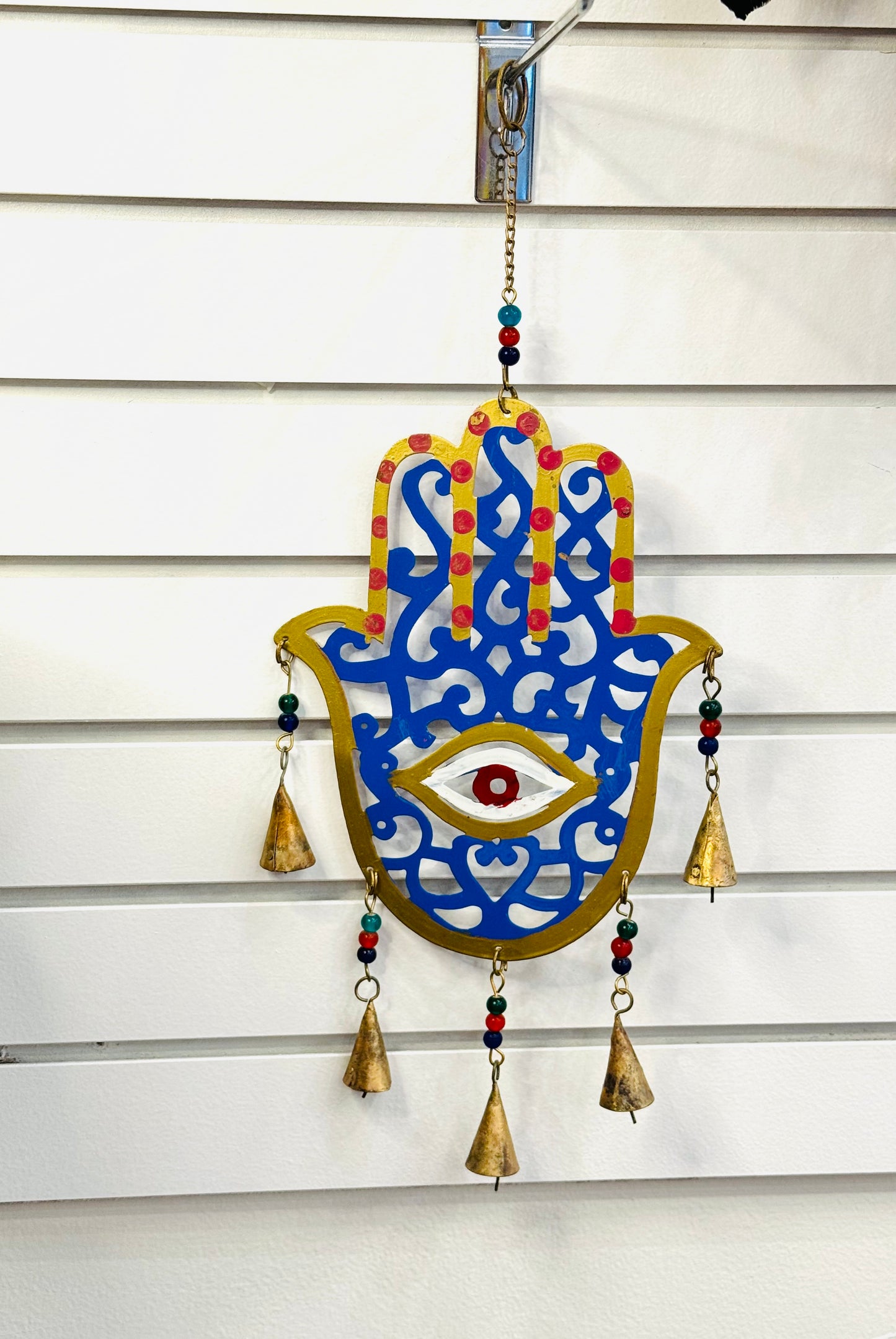 Handmade Brass Hamsa Wind Chime