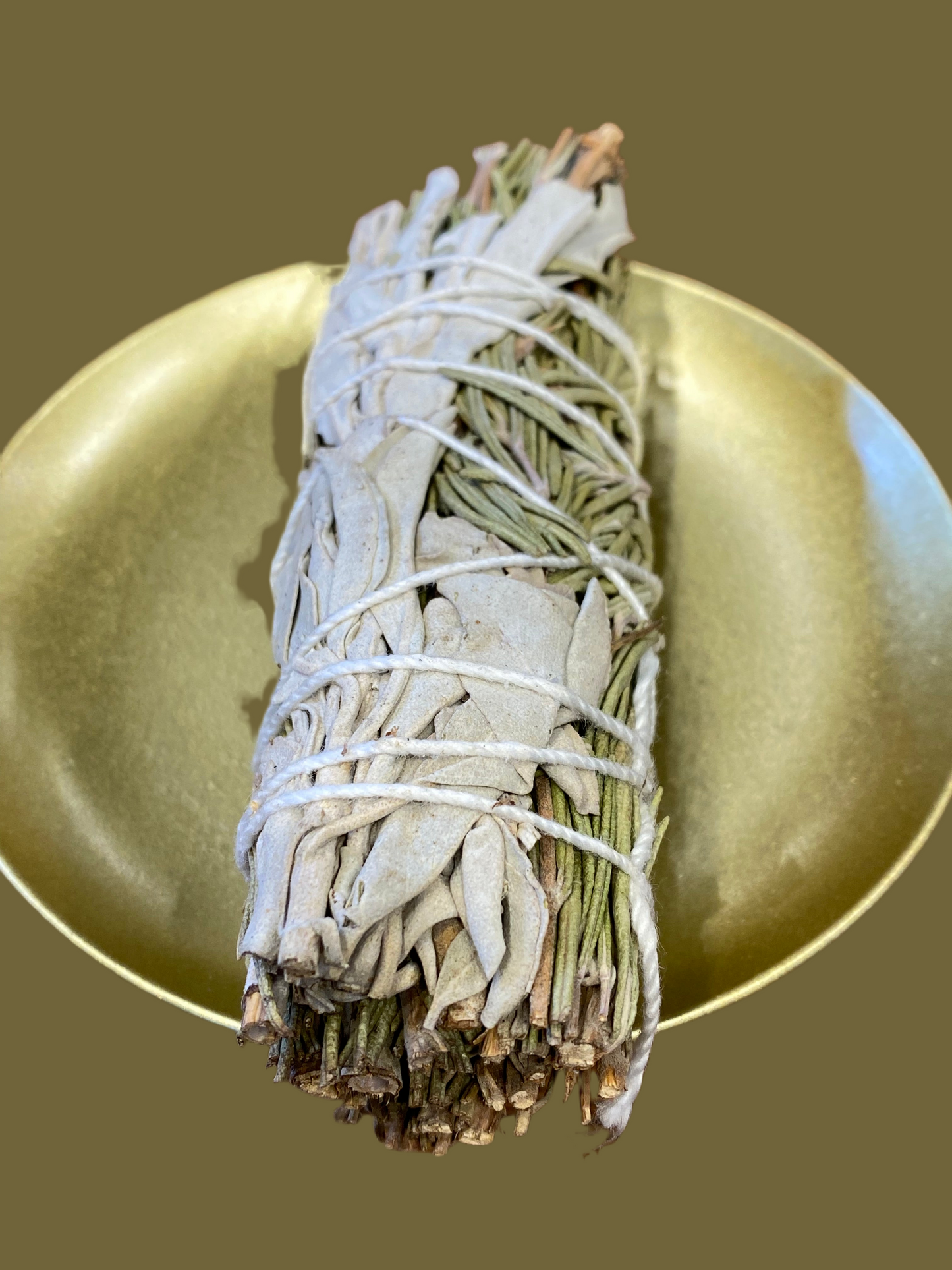 White Sage & Rosemary 4” Wand