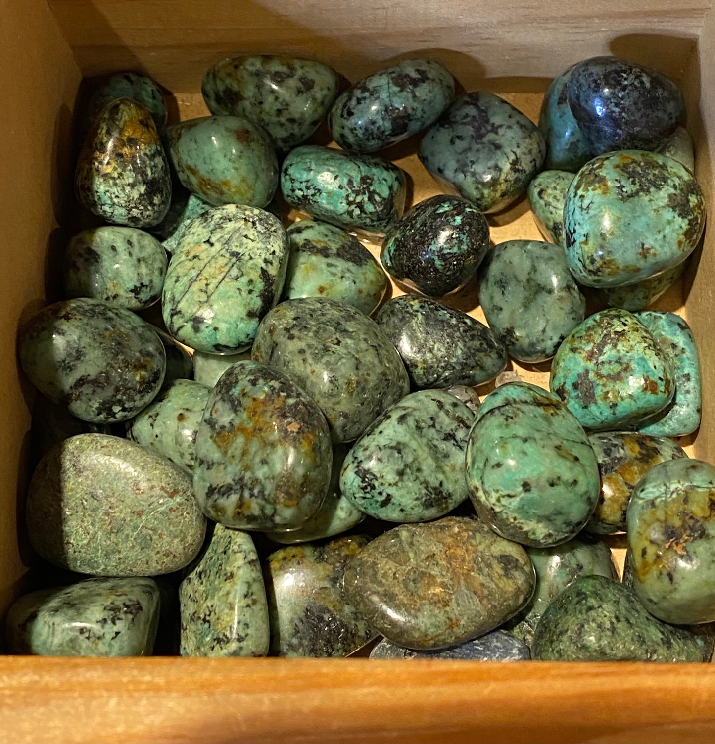 African Turquoise Tumbled Stone 1pc