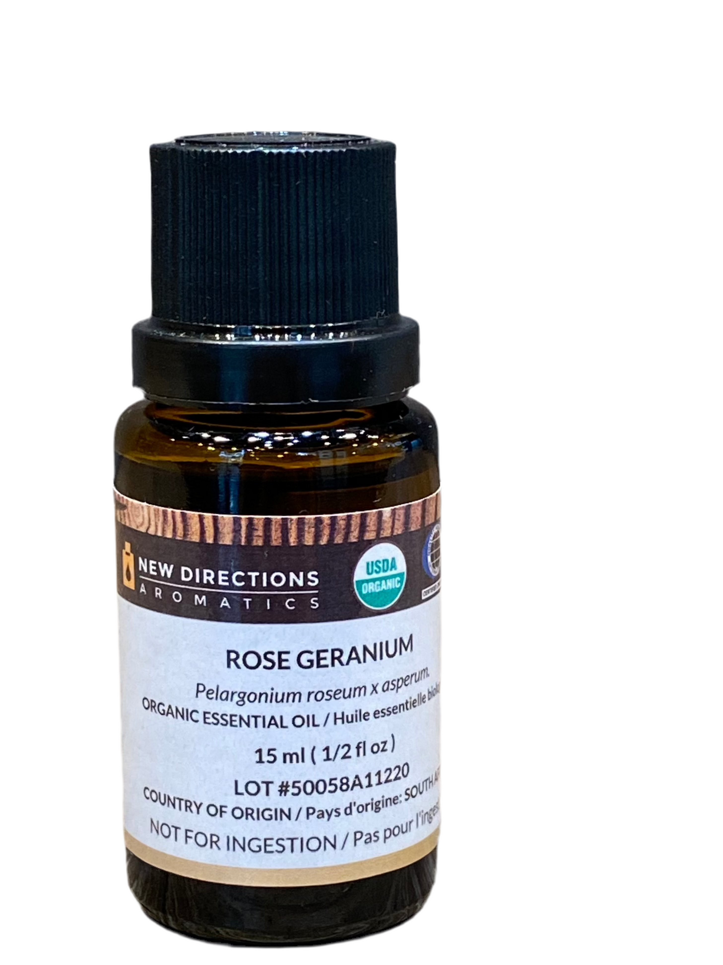 New Directions Aromatics Rose Geranium Oil