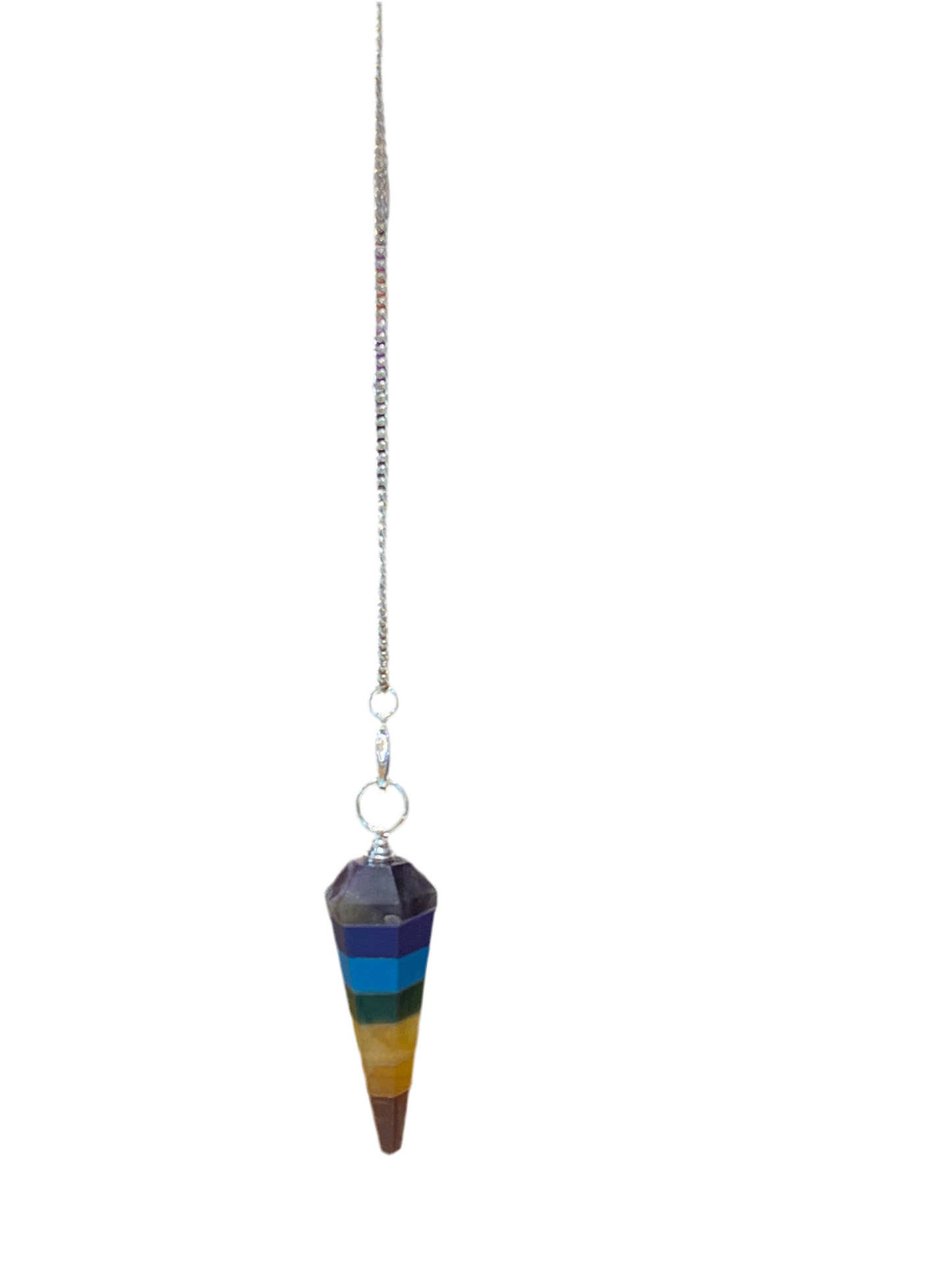 7 Chakra Gemstone Pendulum Point