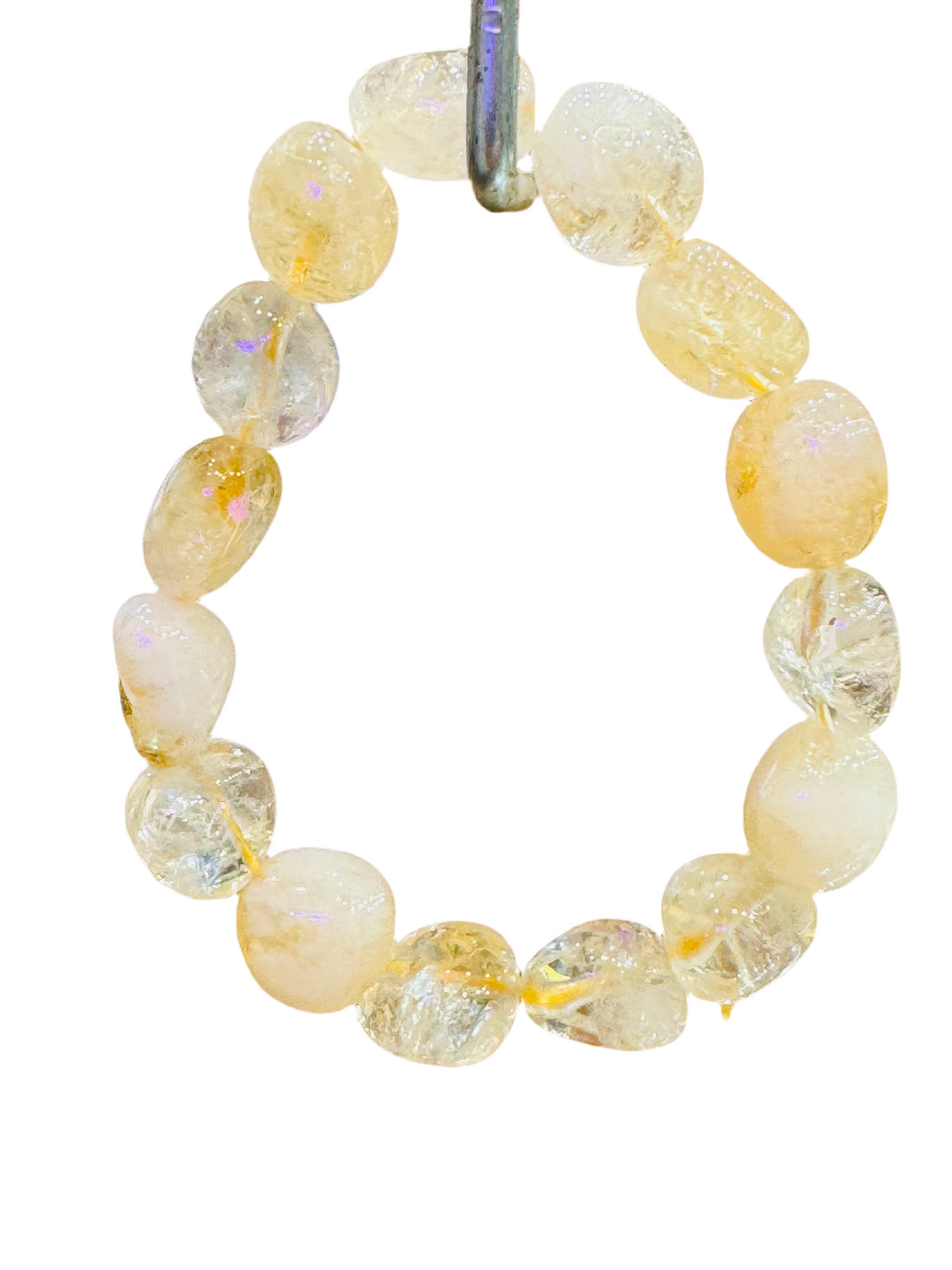 Citrine Tumbled String Bracelet 8mm