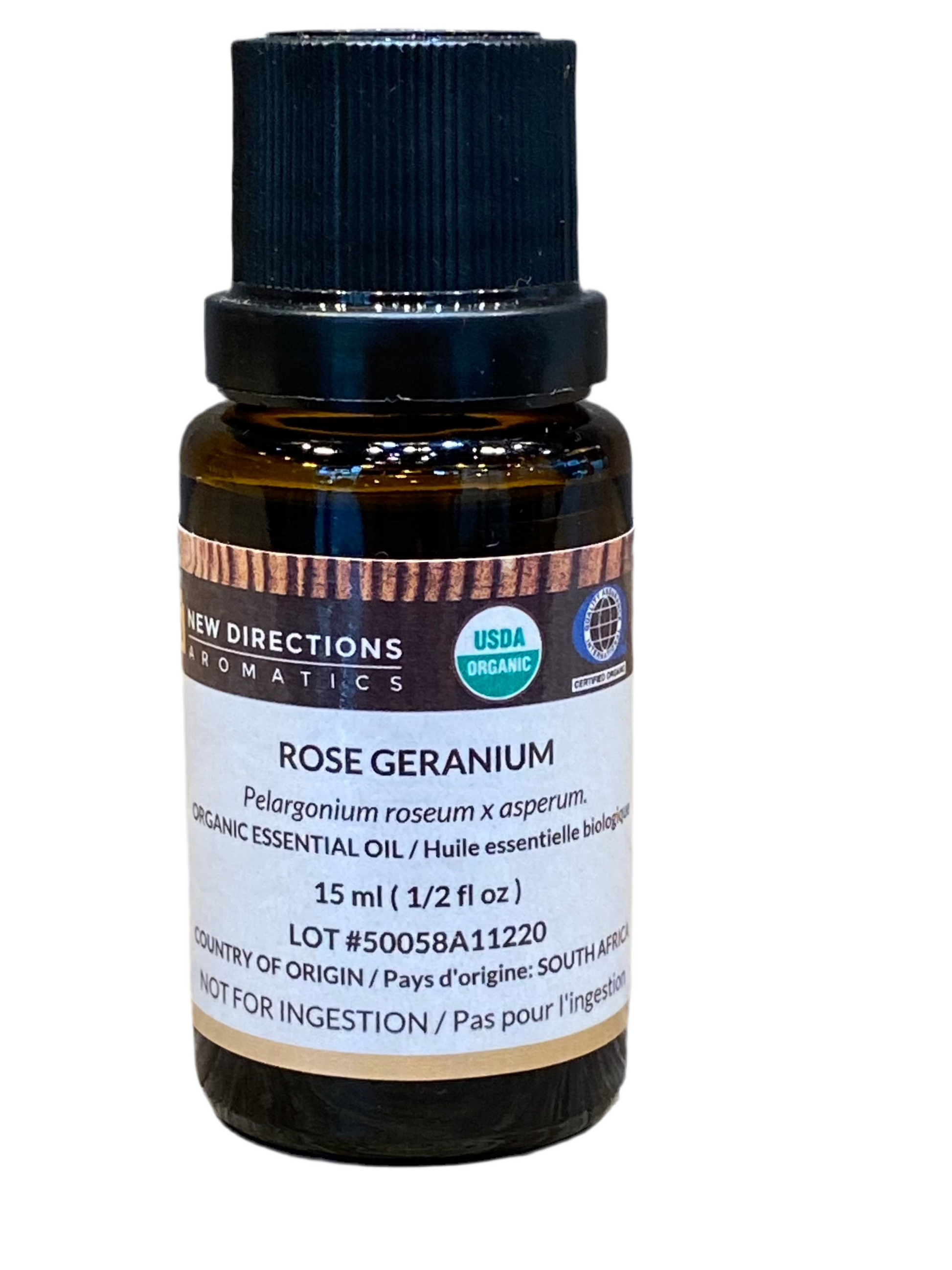 New Directions Aromatics Rose Geranium Oil