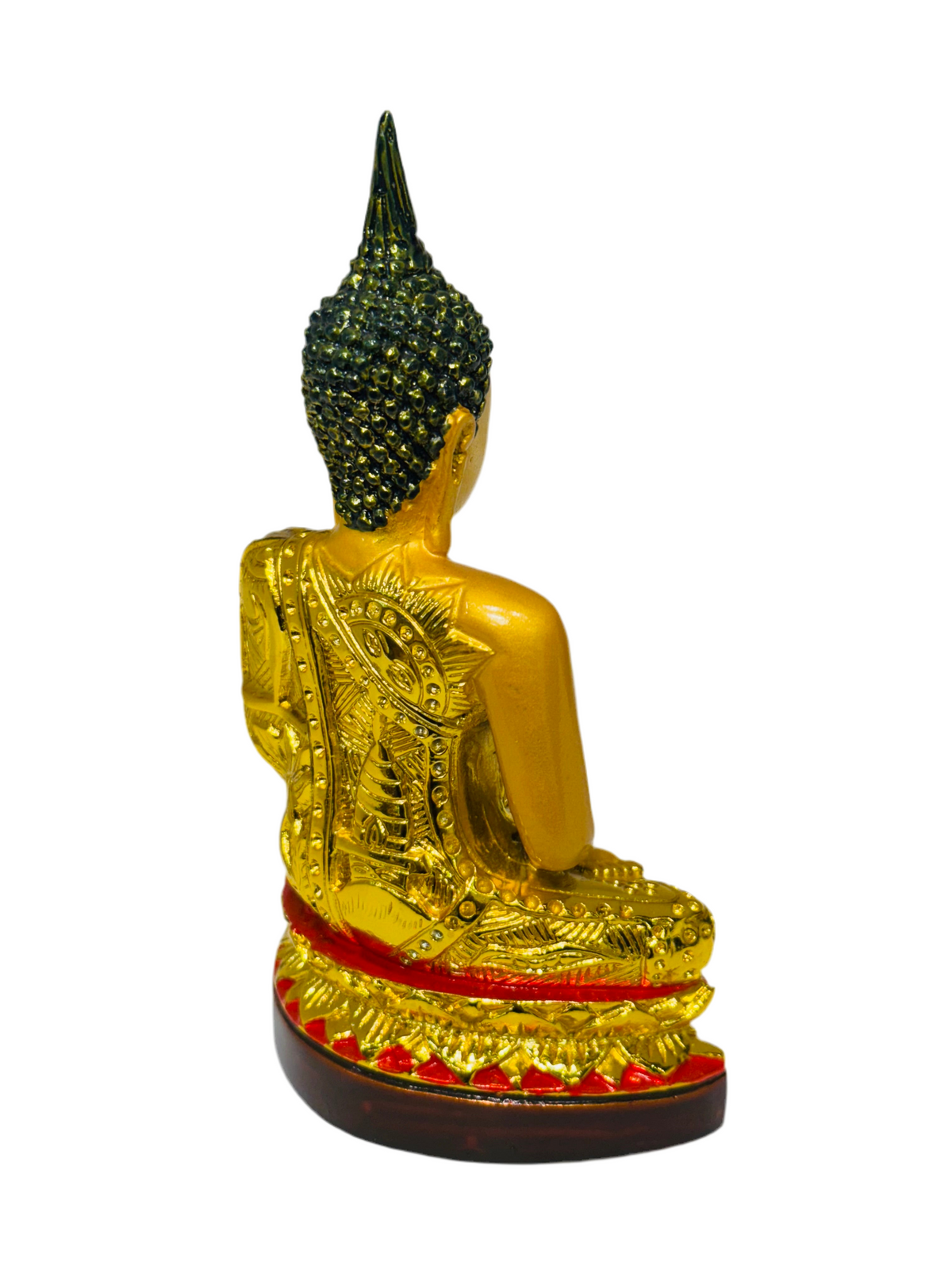 5” Golden Thai Sitting Buddha Statue