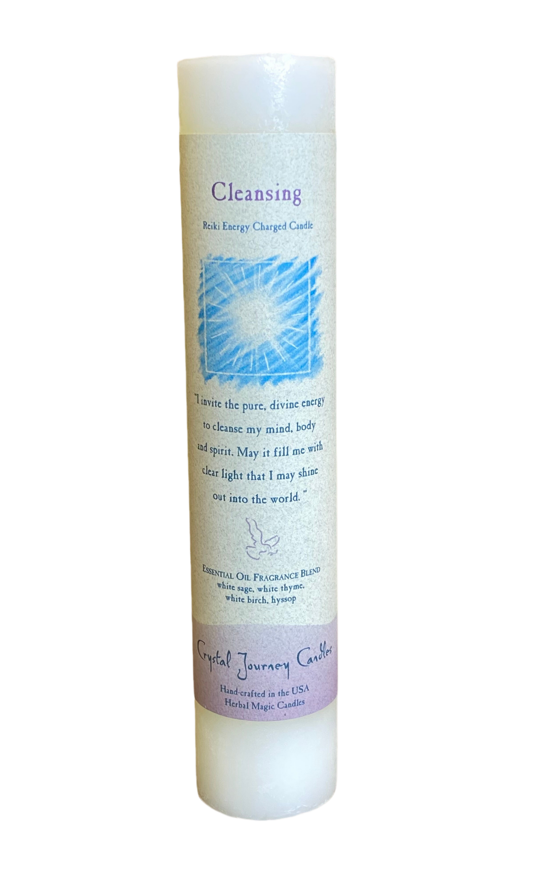 Crystal Journey Reiki Pillar Candle Cleansing