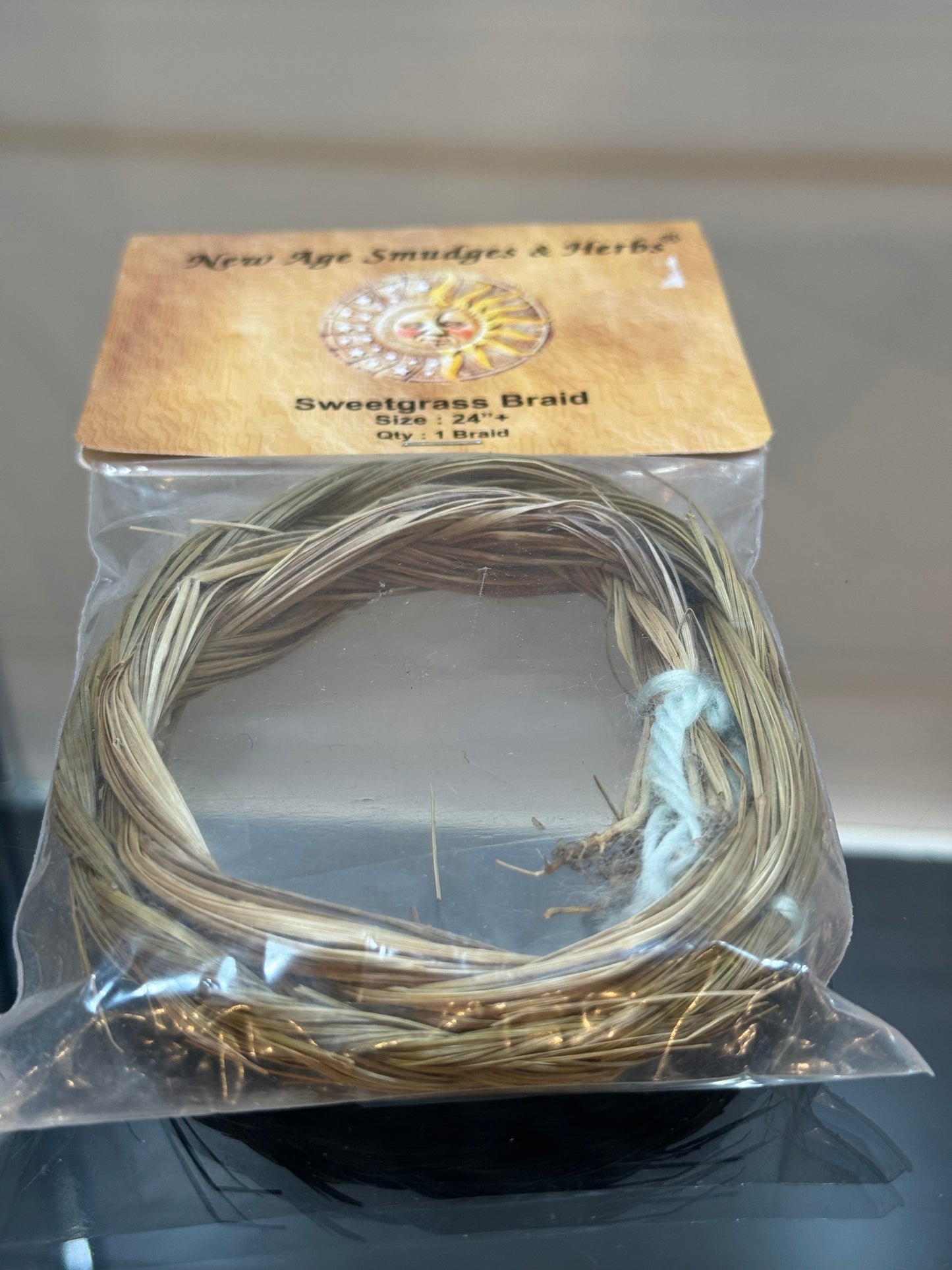 New Age Smudges & Herbs Sweetgrass Braid 24" Packaged