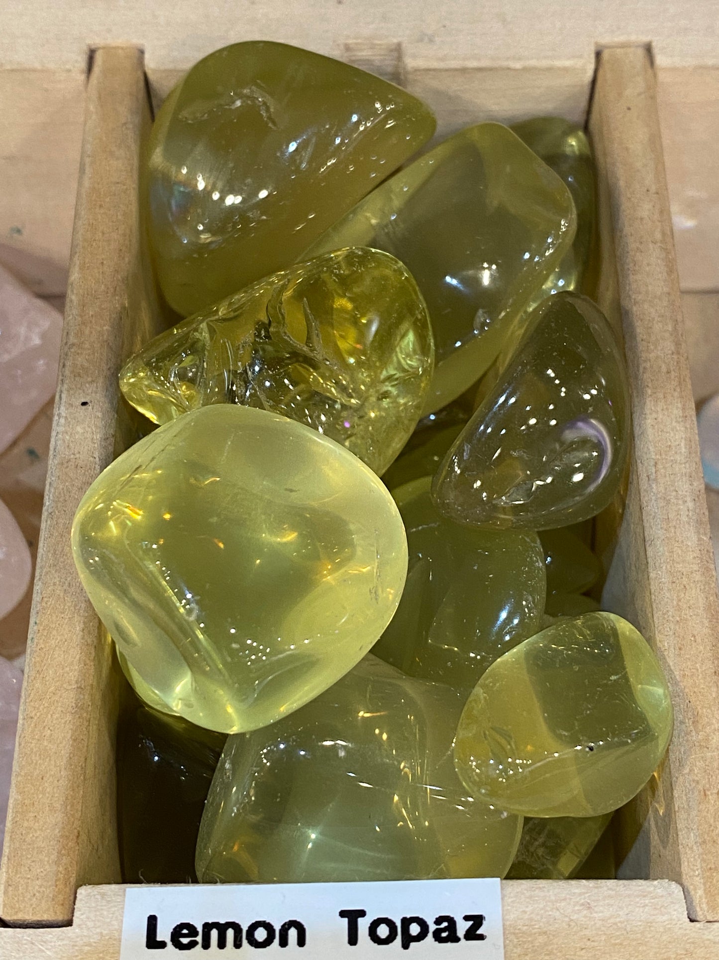 Lemon Topaz Polished Tumbled Stone