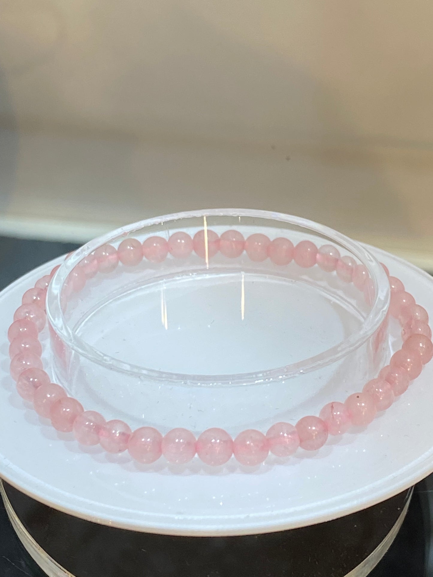 Rose Quartz Bracelet 4mm