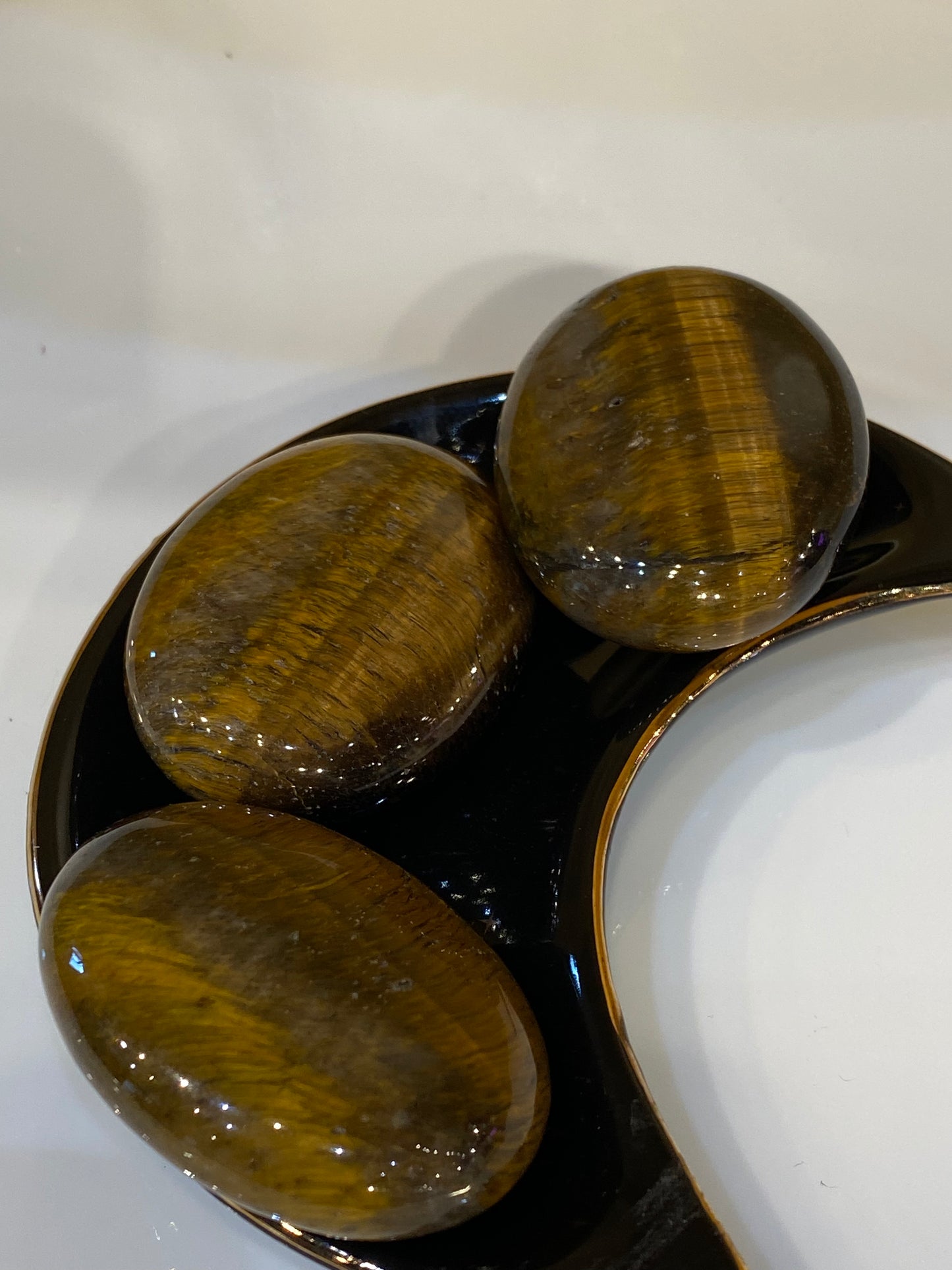 Tiger's Eye Polished Palm Stone 1pc