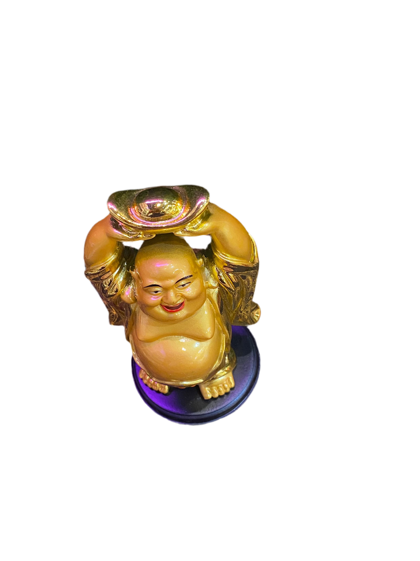 Colorful Feng Shui Gold Laughing Buddha 