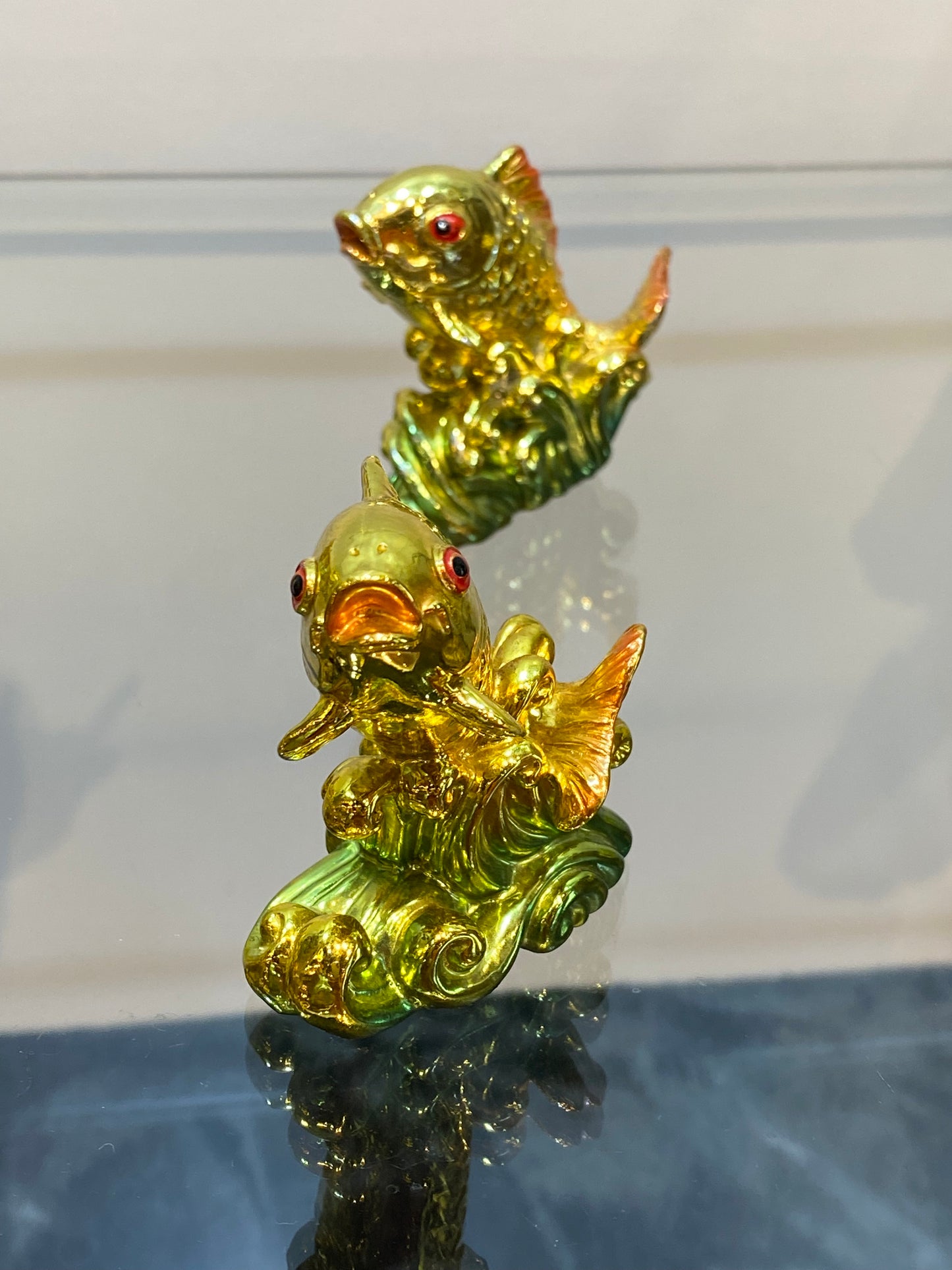 Feng Shui Golden Color Good Luck Fish 1pc