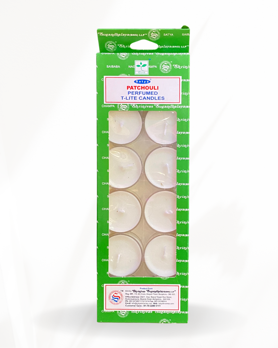 Satya Patchouli Tealights - 12 Pack