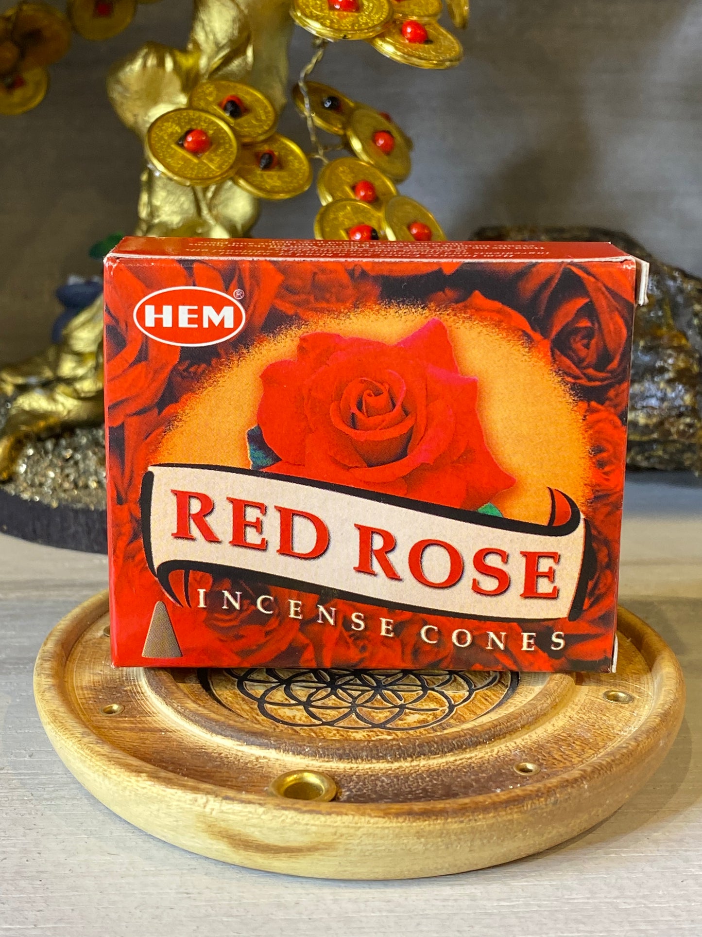 HEM Red Rose Incense 10 Cones Each