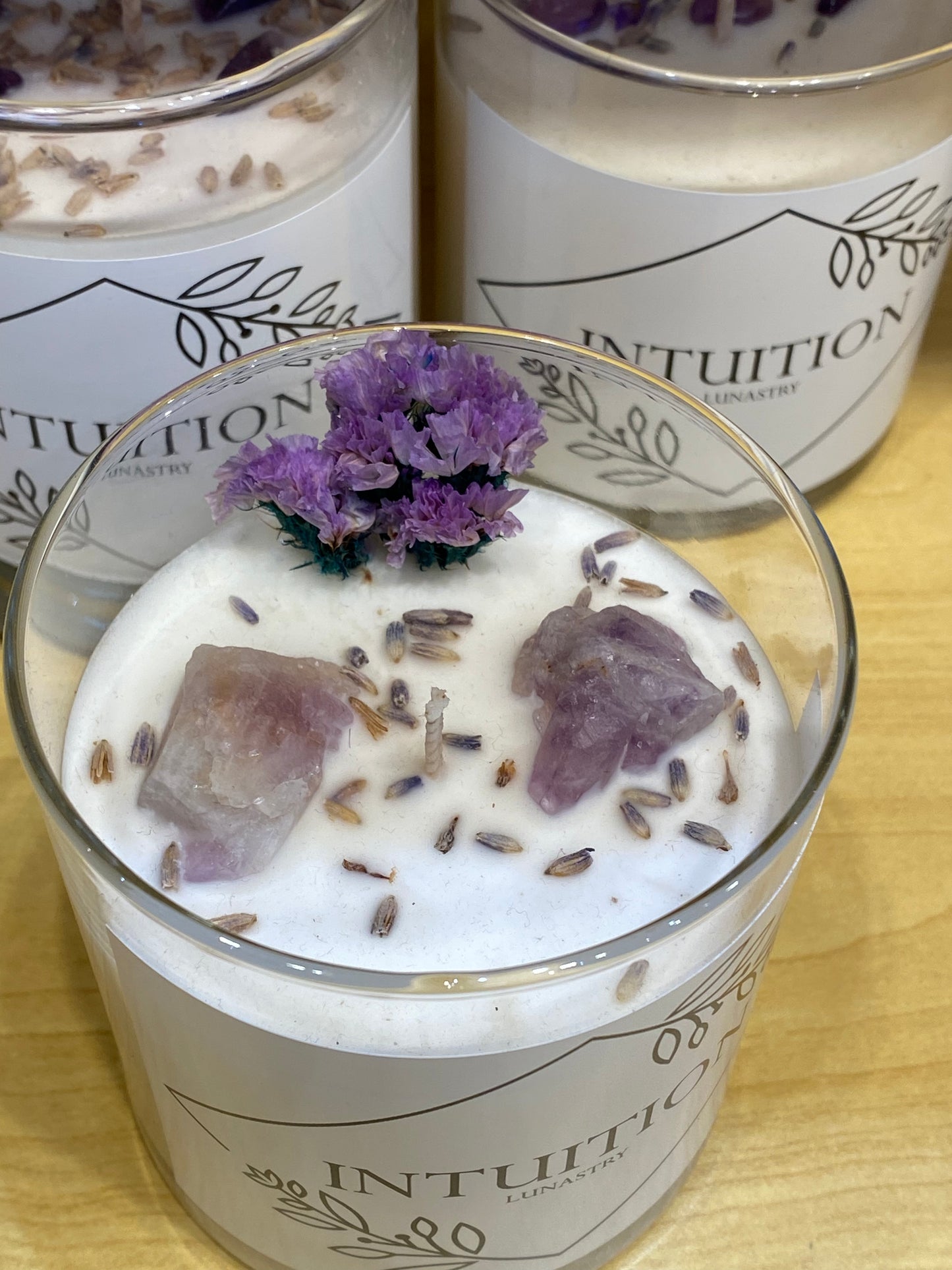 Intuition Soy Wax Crystal Candle