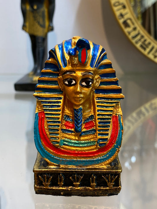 Egyptian King Tut Bust Fine Mini Figurine