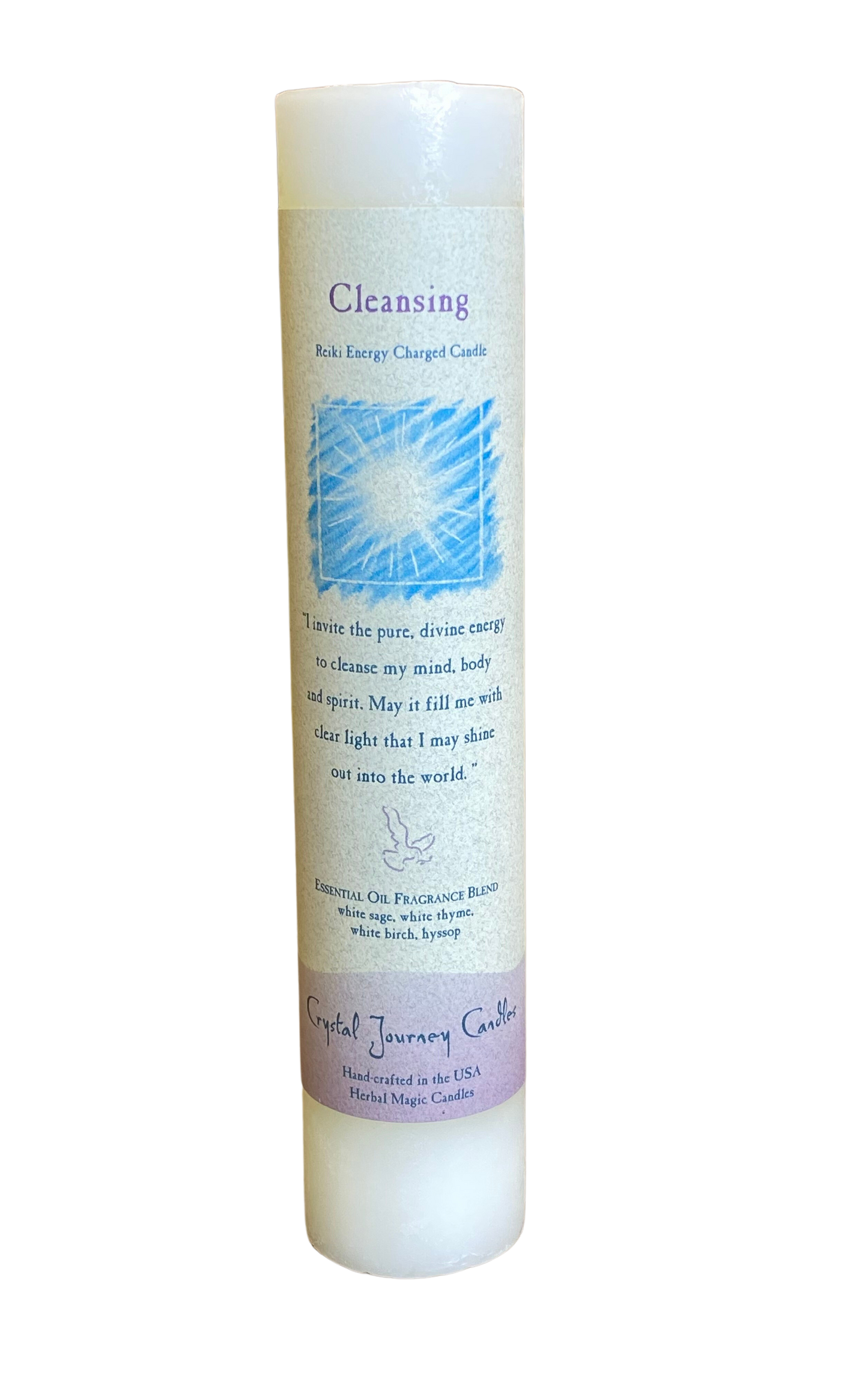 Crystal Journey Reiki Pillar Candle Cleansing