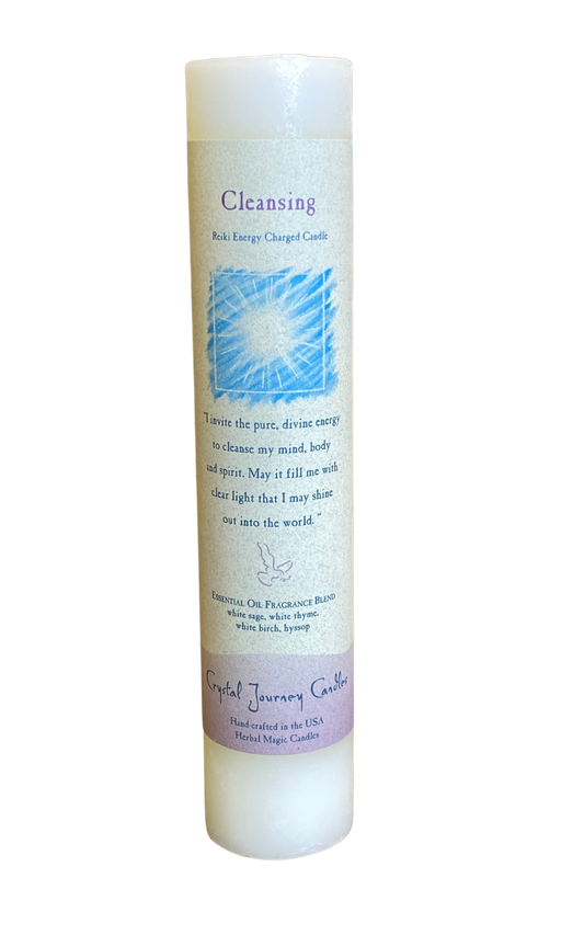 Crystal Journey Reiki Pillar Candle Cleansing