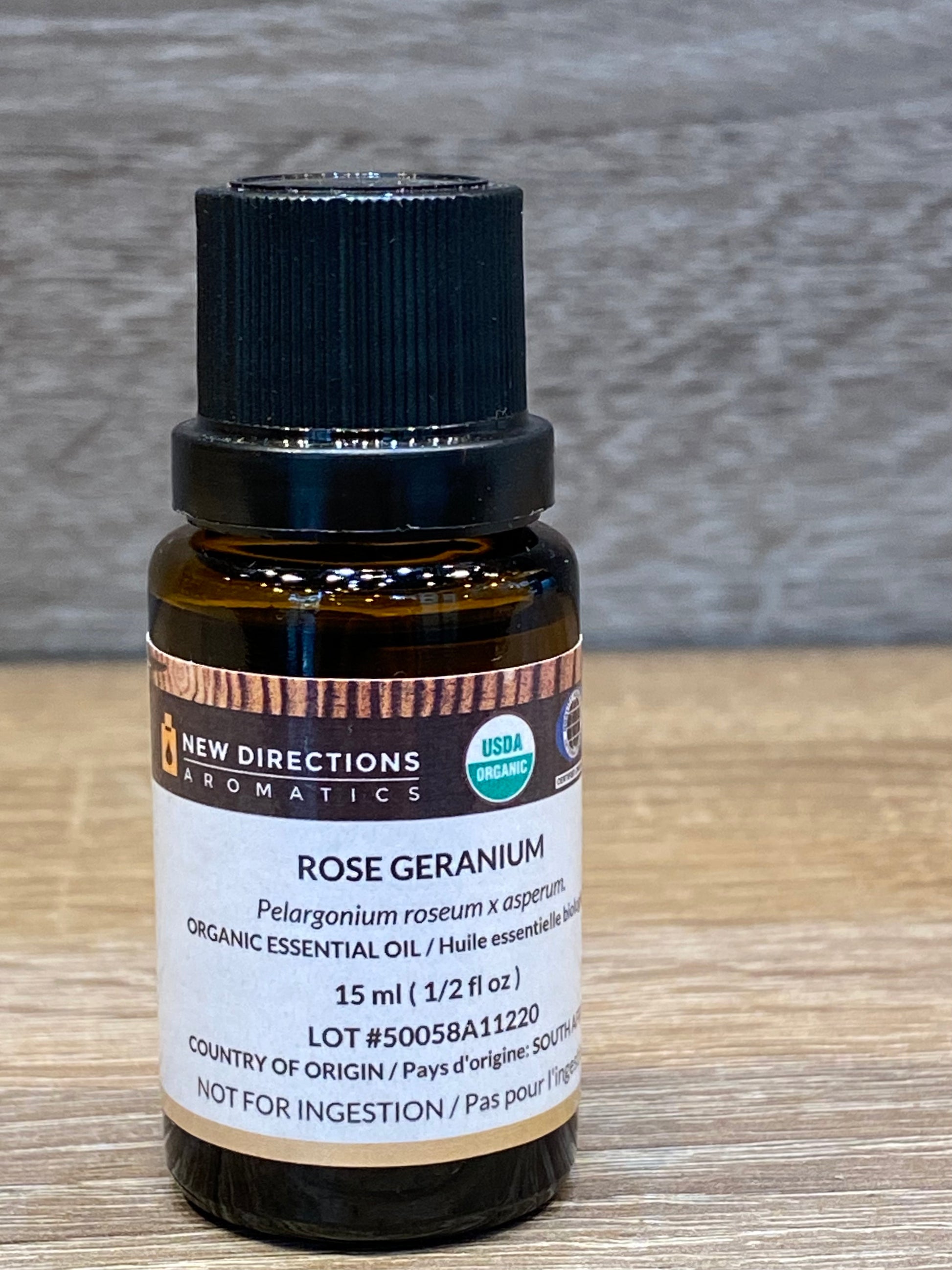 New Directions Aromatics Rose Geranium Oil