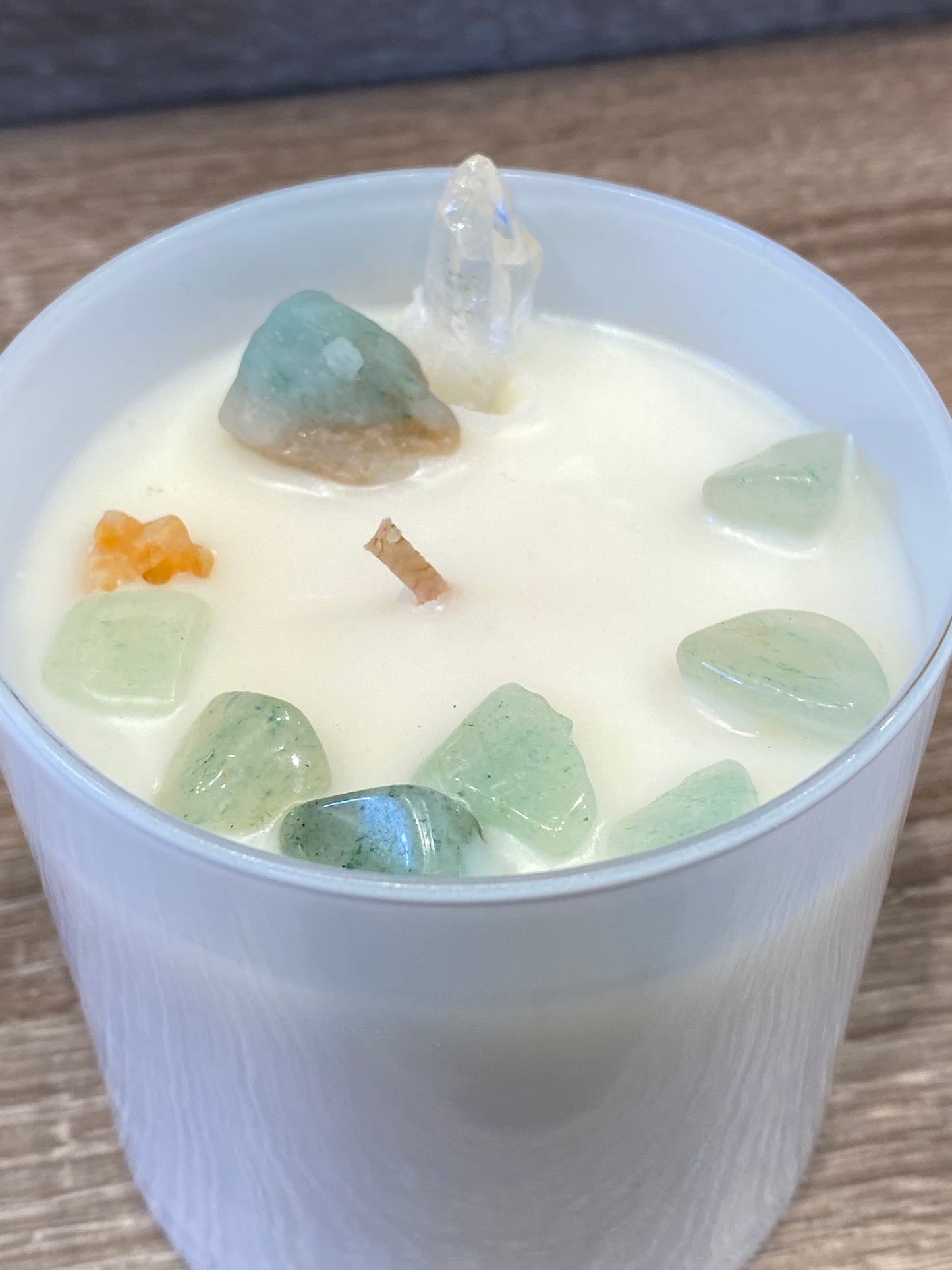 Crystal Scented Candle Aventurine