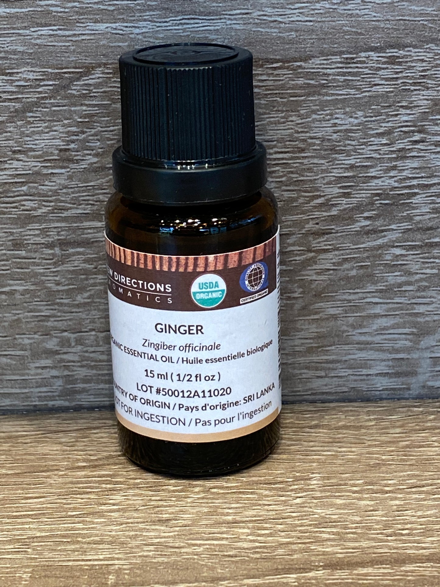 New Directions Ginger Organic Essential Oil