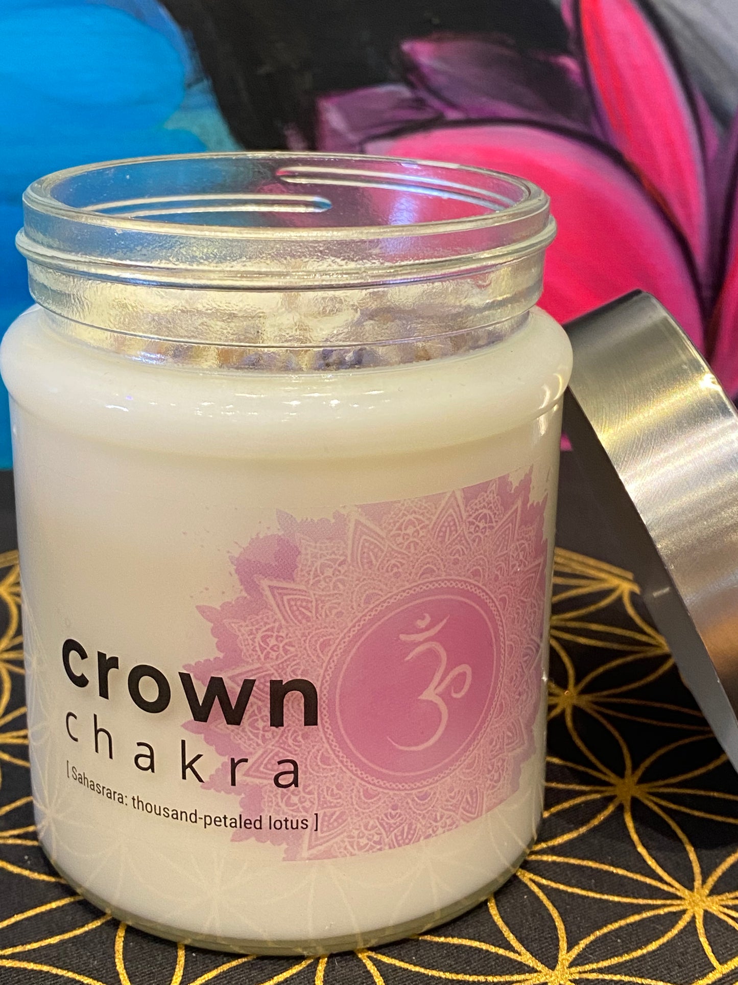 Nature's Artifacts Crown Chakra Candle