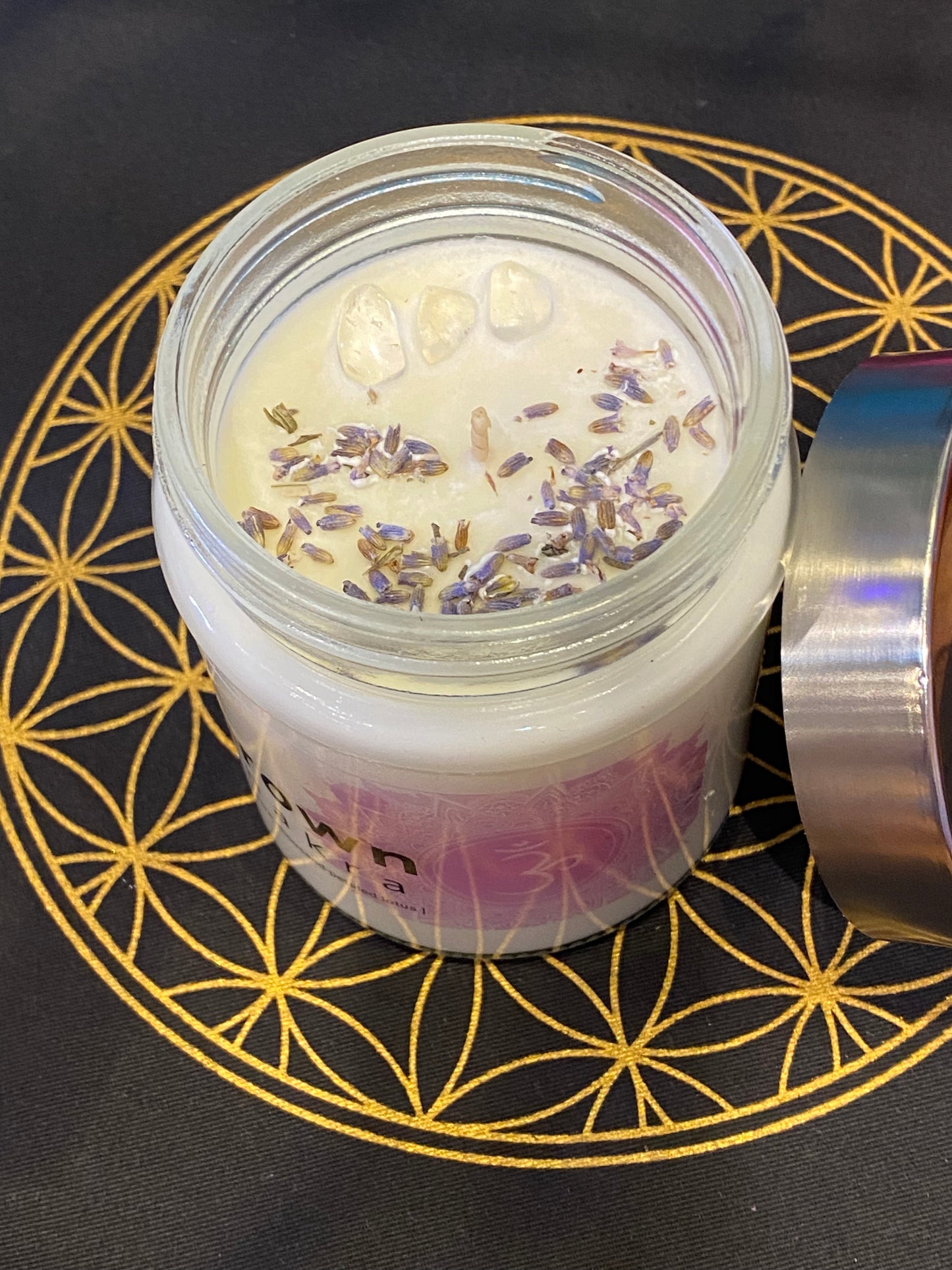 Nature's Artifacts Crown Chakra Candle