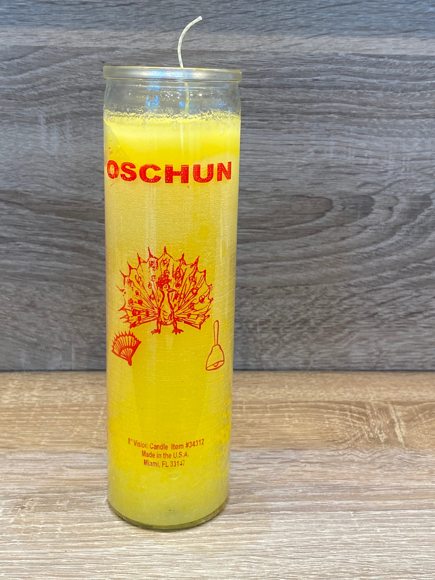 Orisha-Oschun 7 Day Candle, Yellow