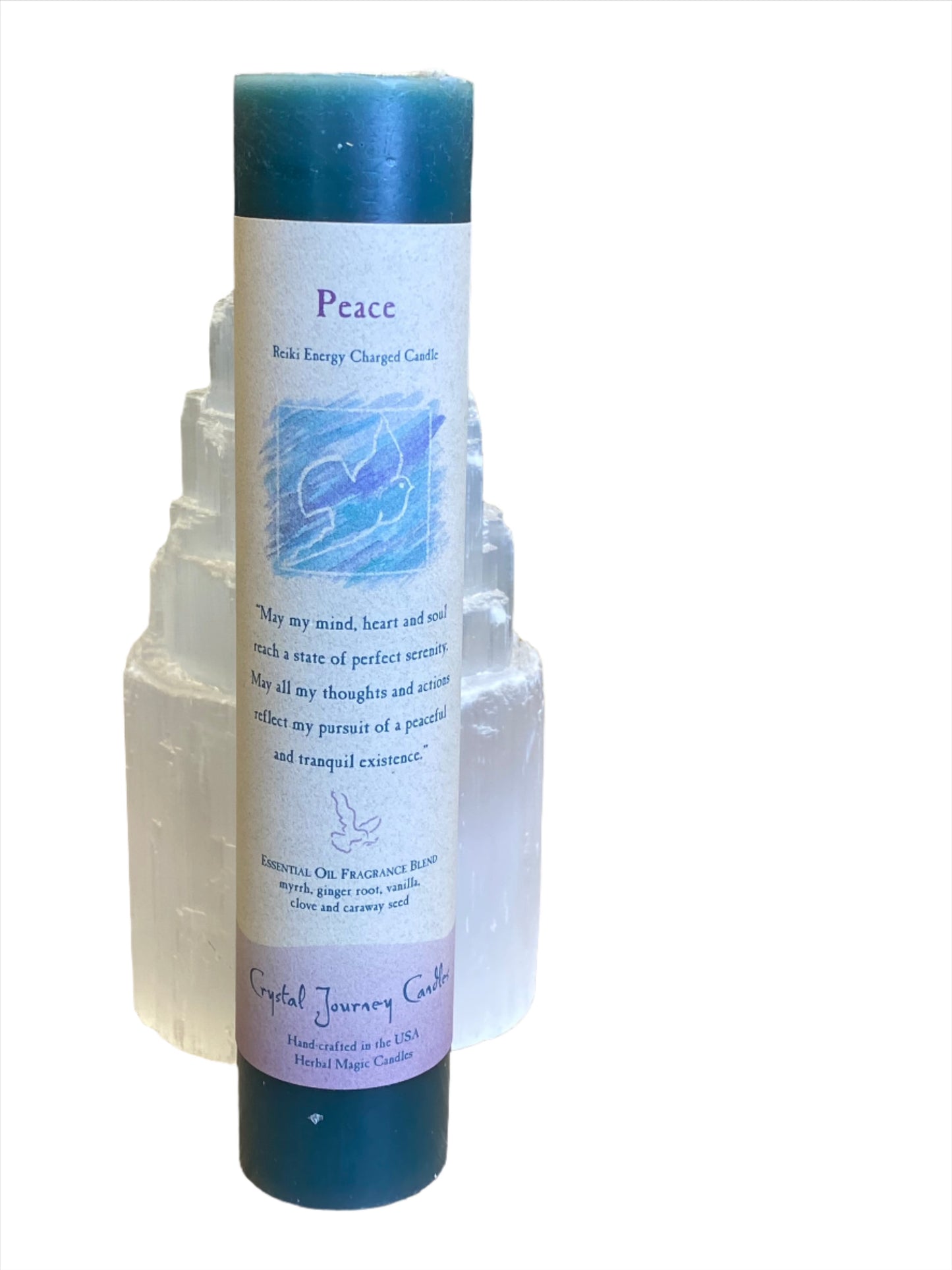 Peace Reiki Pillar Candle