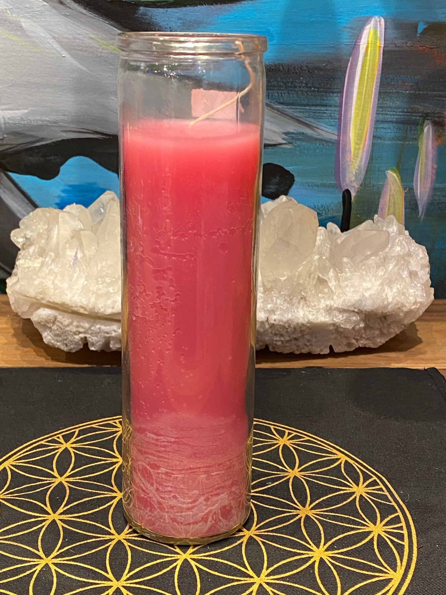 Pink 7 Day Candle