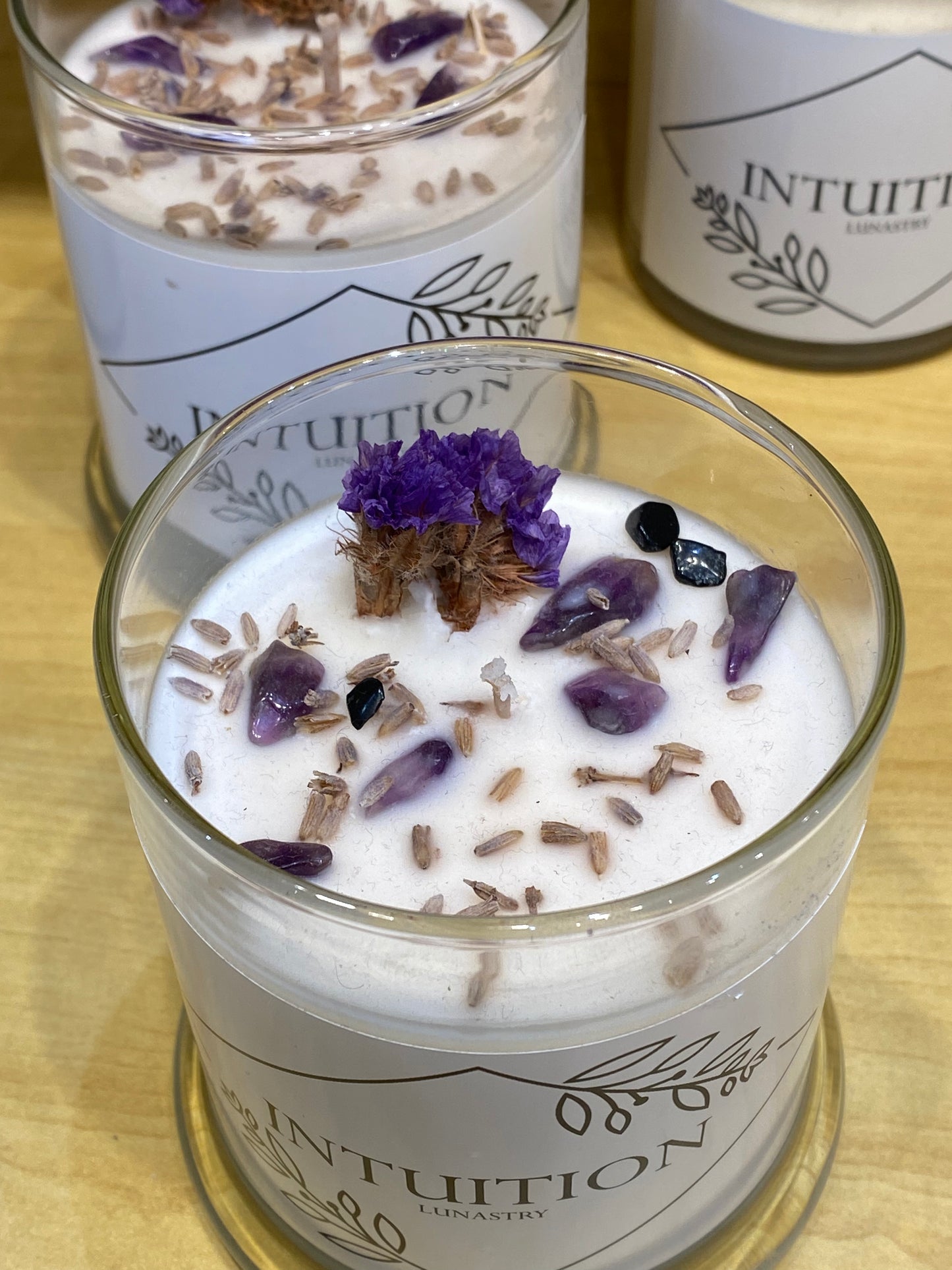 Intuition Soy Wax Crystal Candle