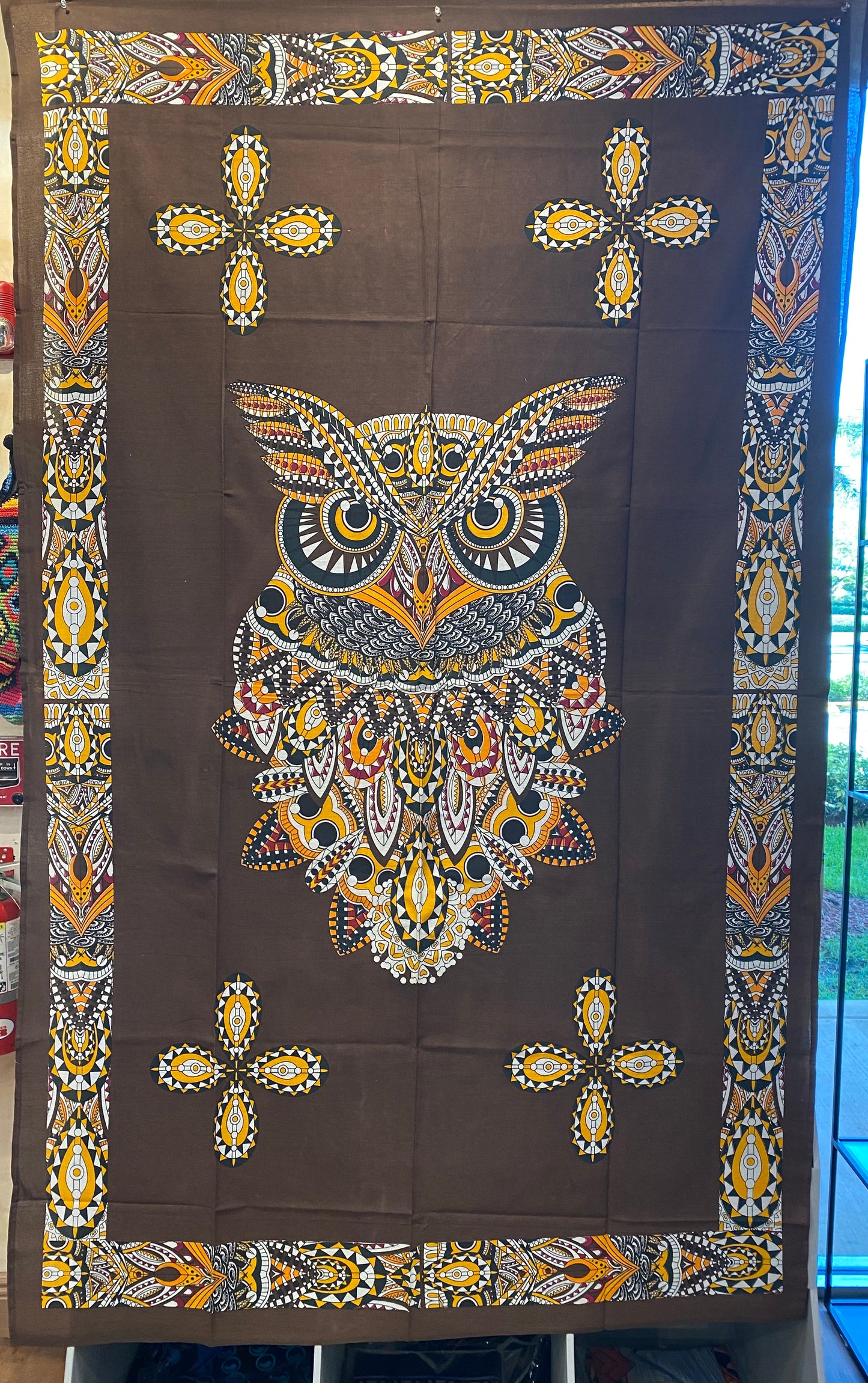 Chic Owl Tapestry Brown