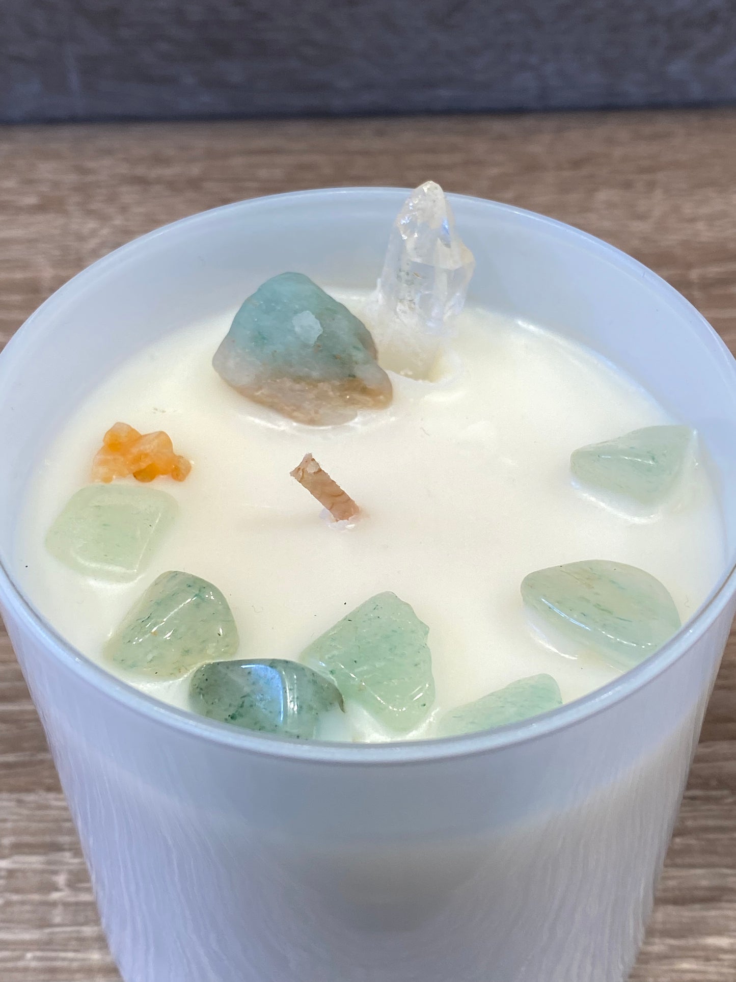 Crystal Scented Candle Aventurine