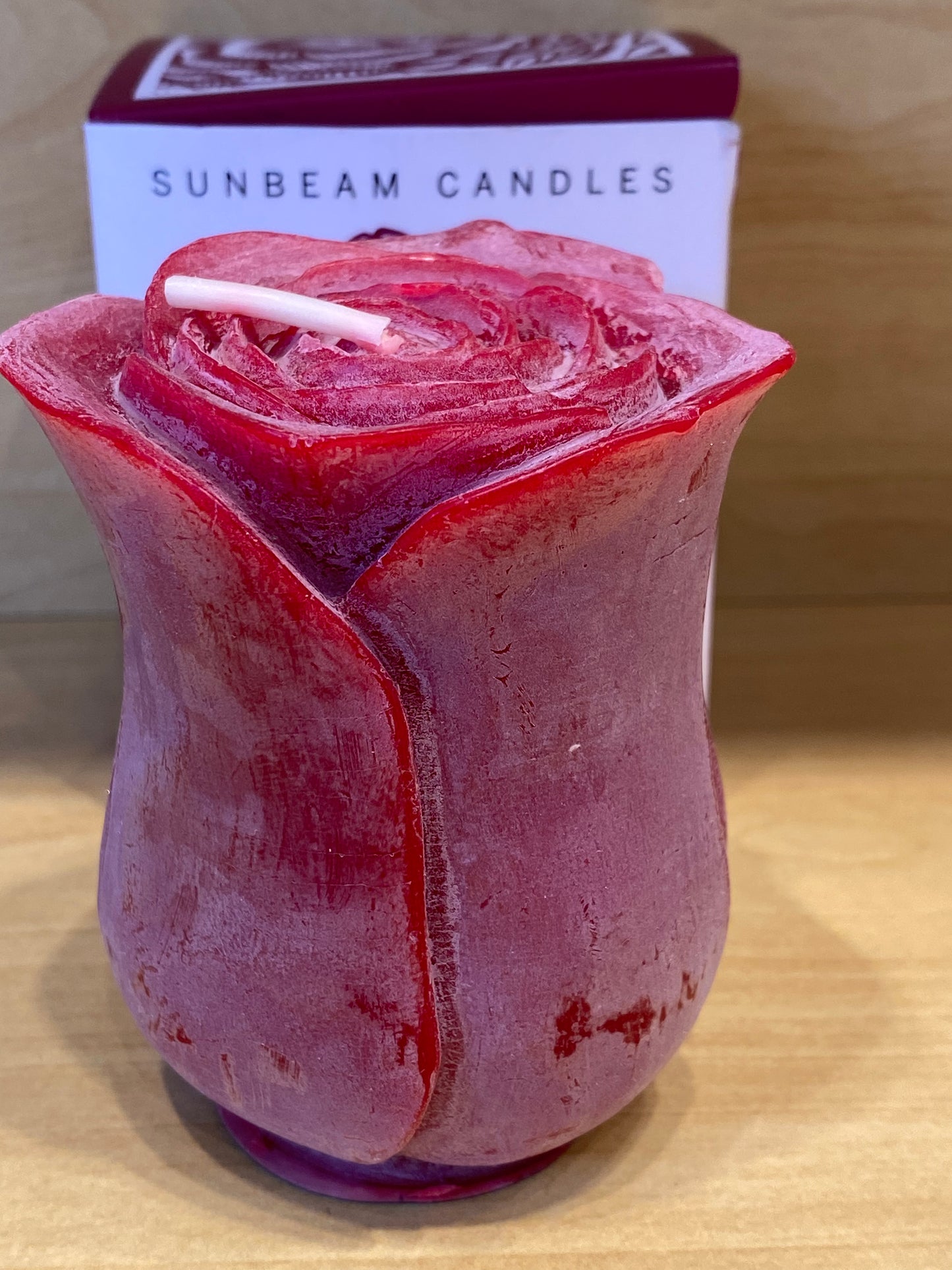 Sunbeam Beeswax Rose Petite Candle
