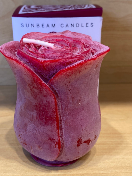 Sunbeam Beeswax Rose Petite Candle