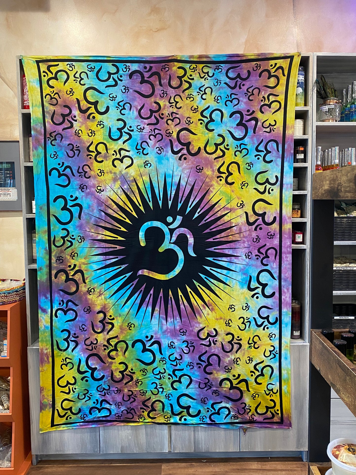 Om Tye-Dye Tapestry