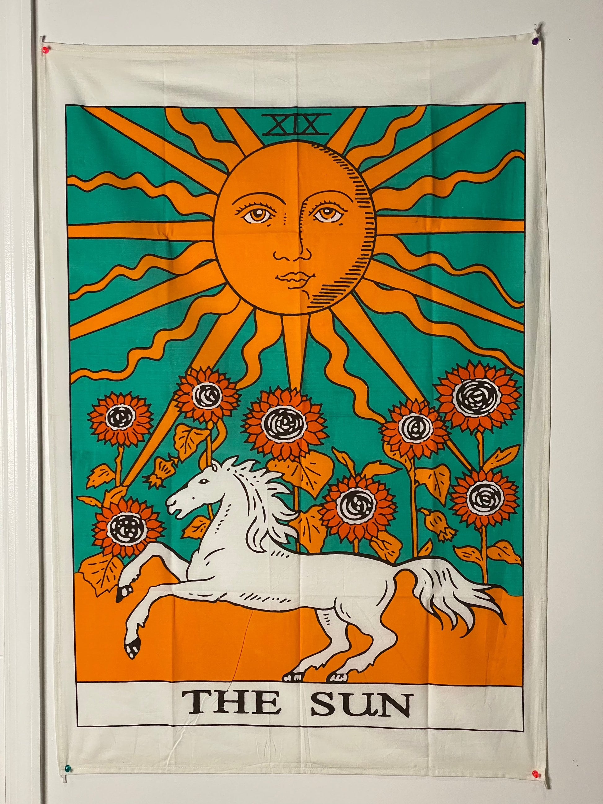 Rider Tarot Tapestry The Sun Healing Lotus Shop