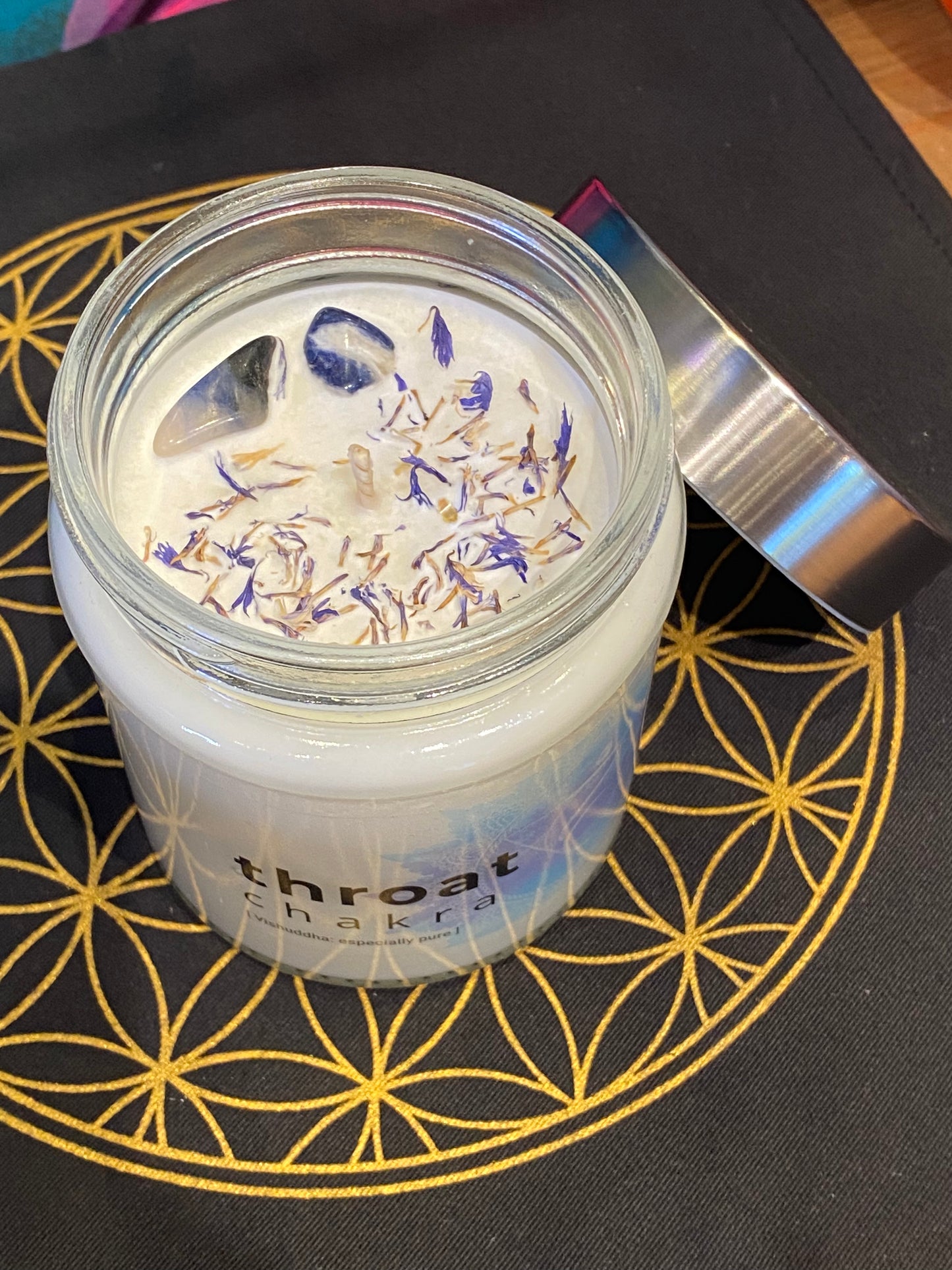 Nature's Artfacts Throat Chakra Candle