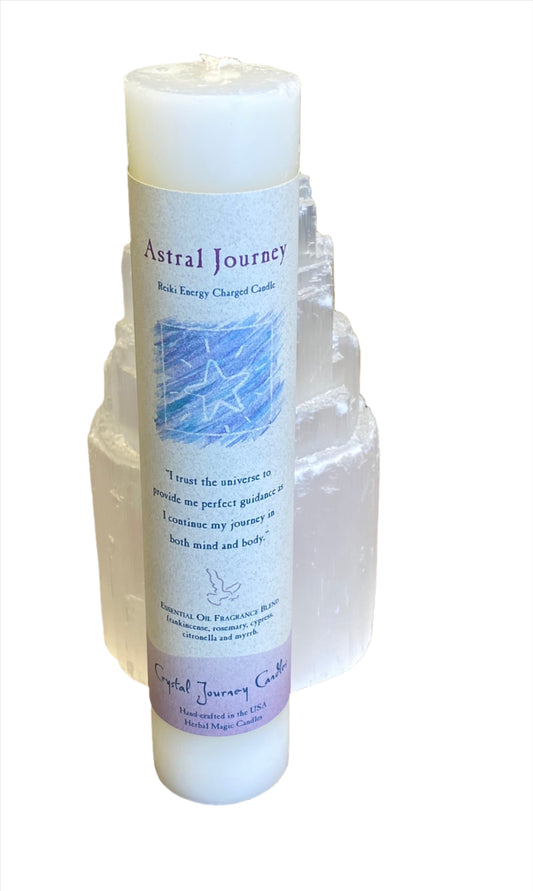 Crystal Journey Reiki Pillar Candle Astral Journey