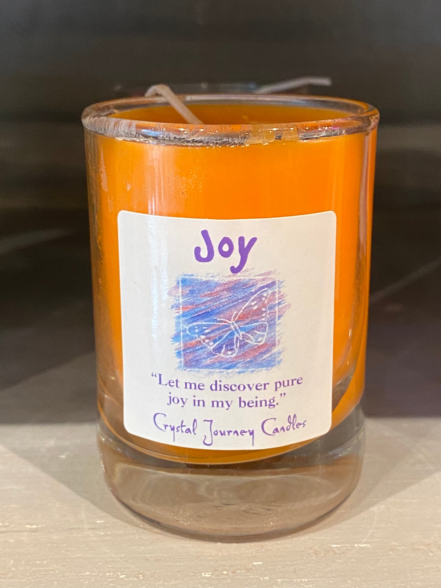 Joy-Crystal Journey Filled Glass Votives