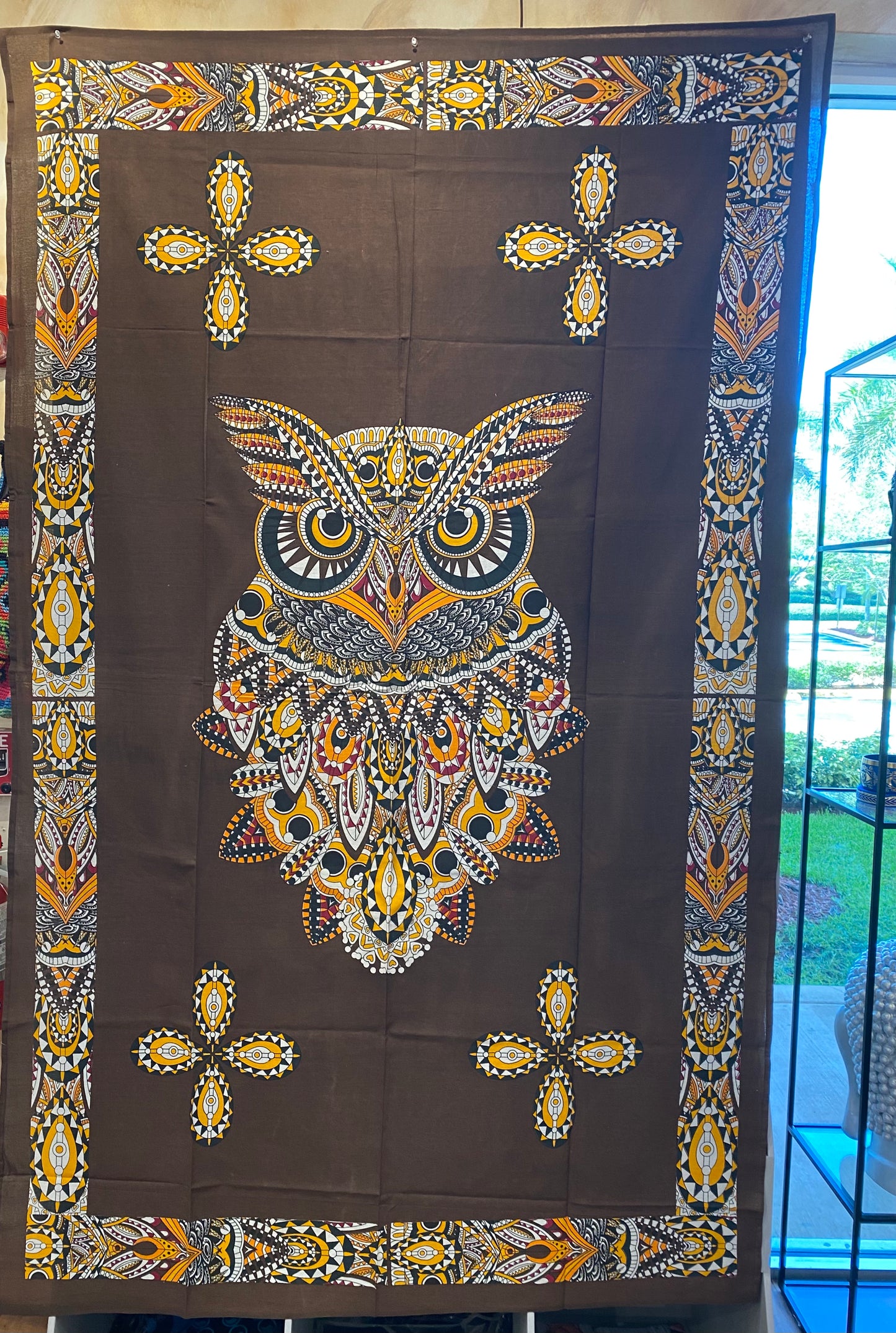 Chic Owl Tapestry Brown