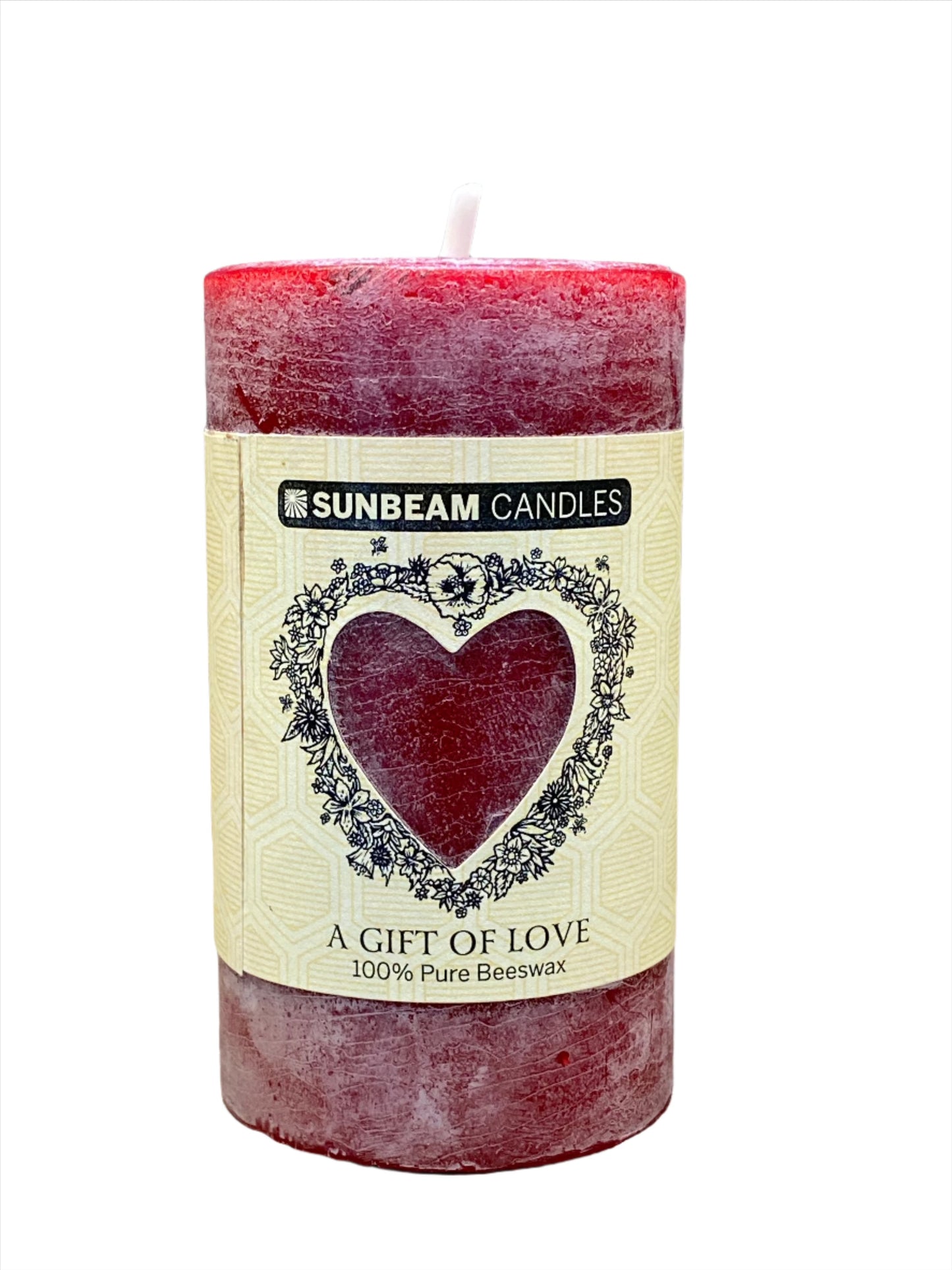 Sunbeam Beeswax Love Pillars