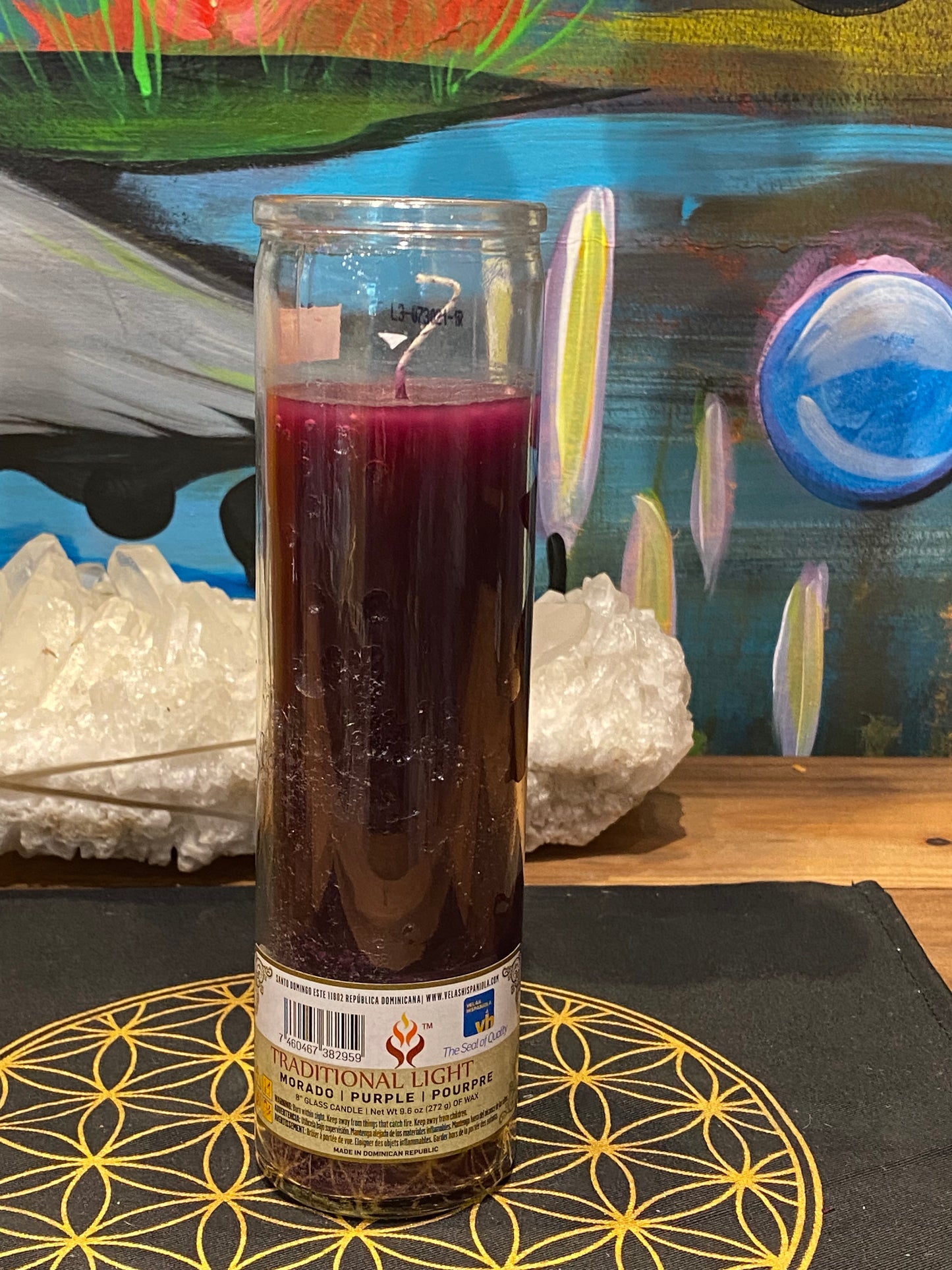 Purple 7 Day Candle