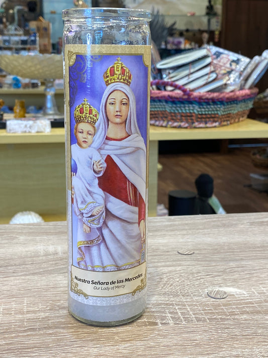 Nuestra Senora de las Mercedes (Our Lady of Mercy)Devotional Candle