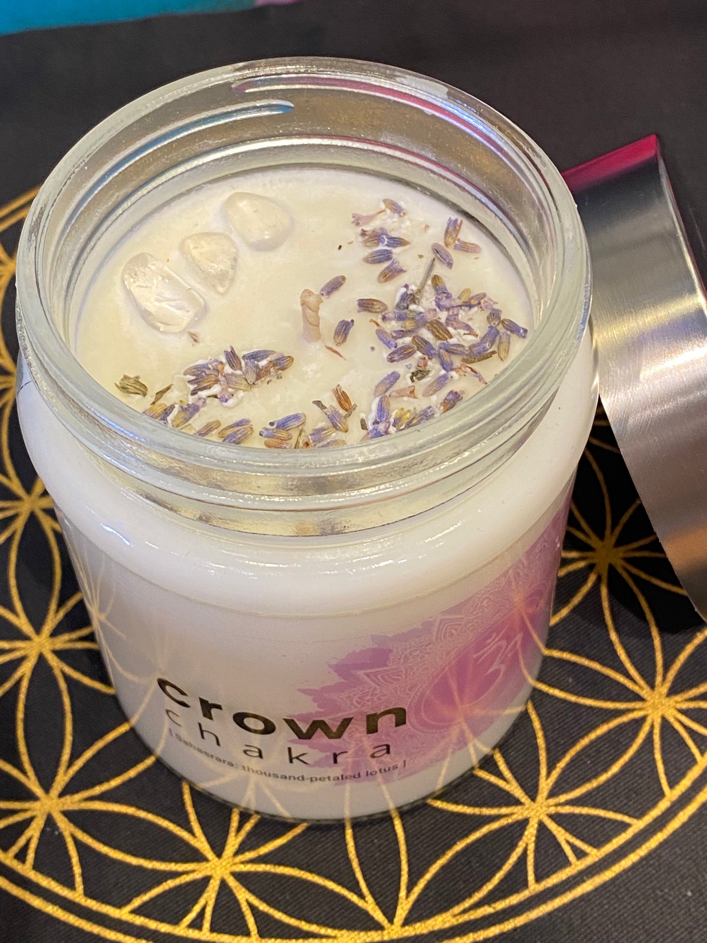 Nature's Artifacts Crown Chakra Candle