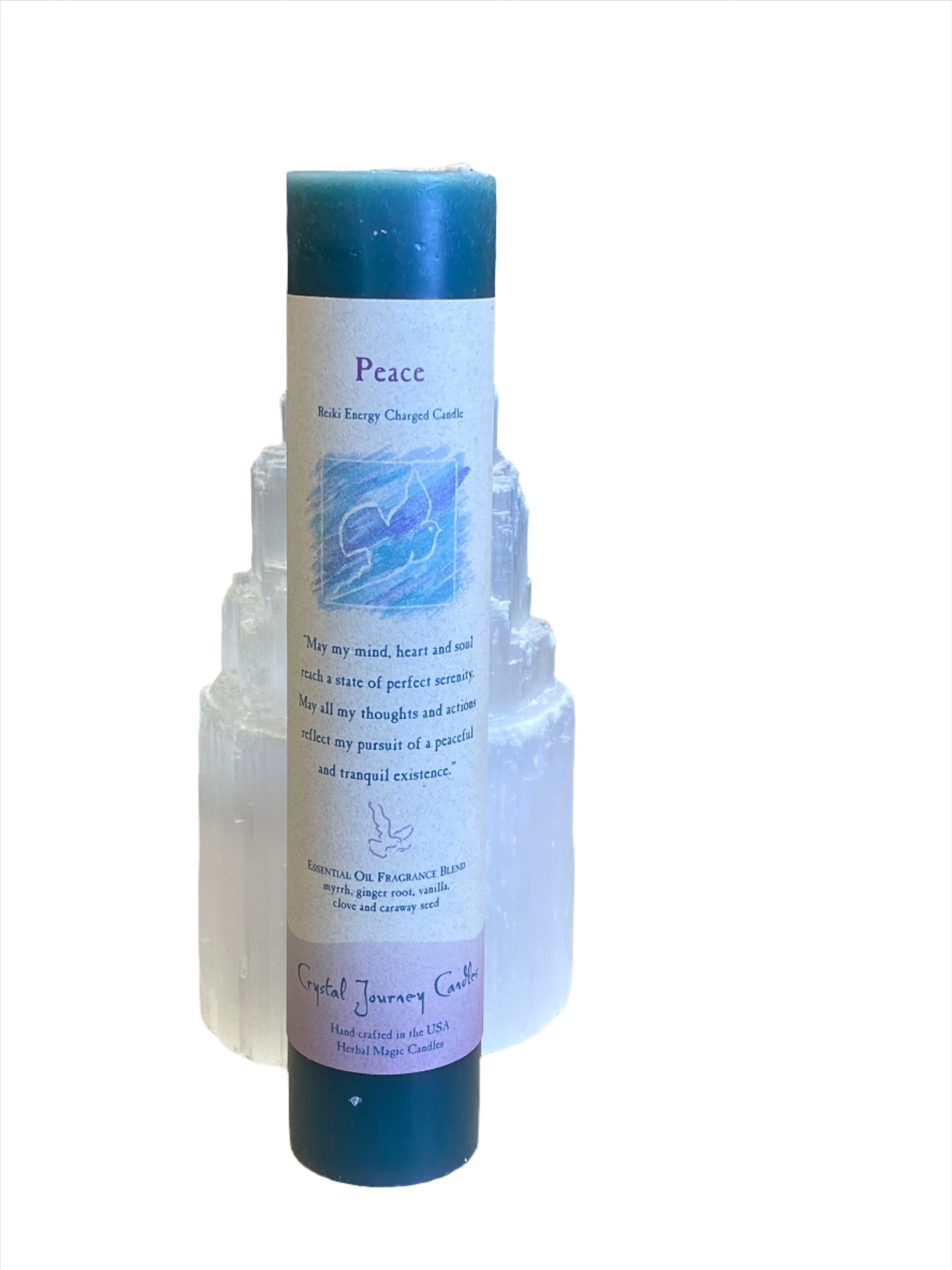 Peace Reiki Pillar Candle