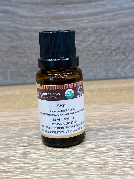 New Directions Aromatics Basil Oil